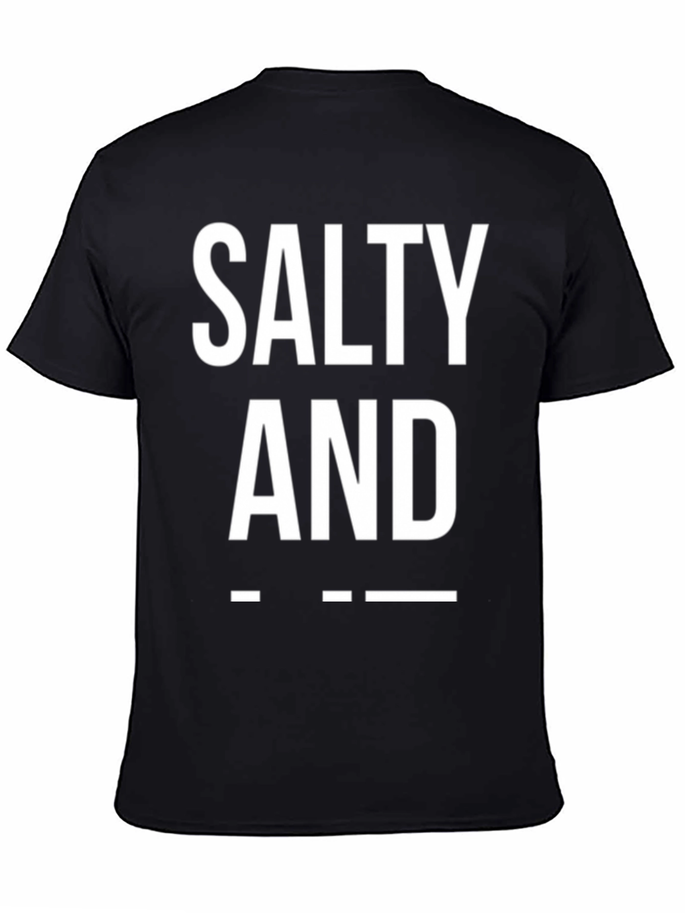 Salty and Sarcastic Graphic Tee - Black
