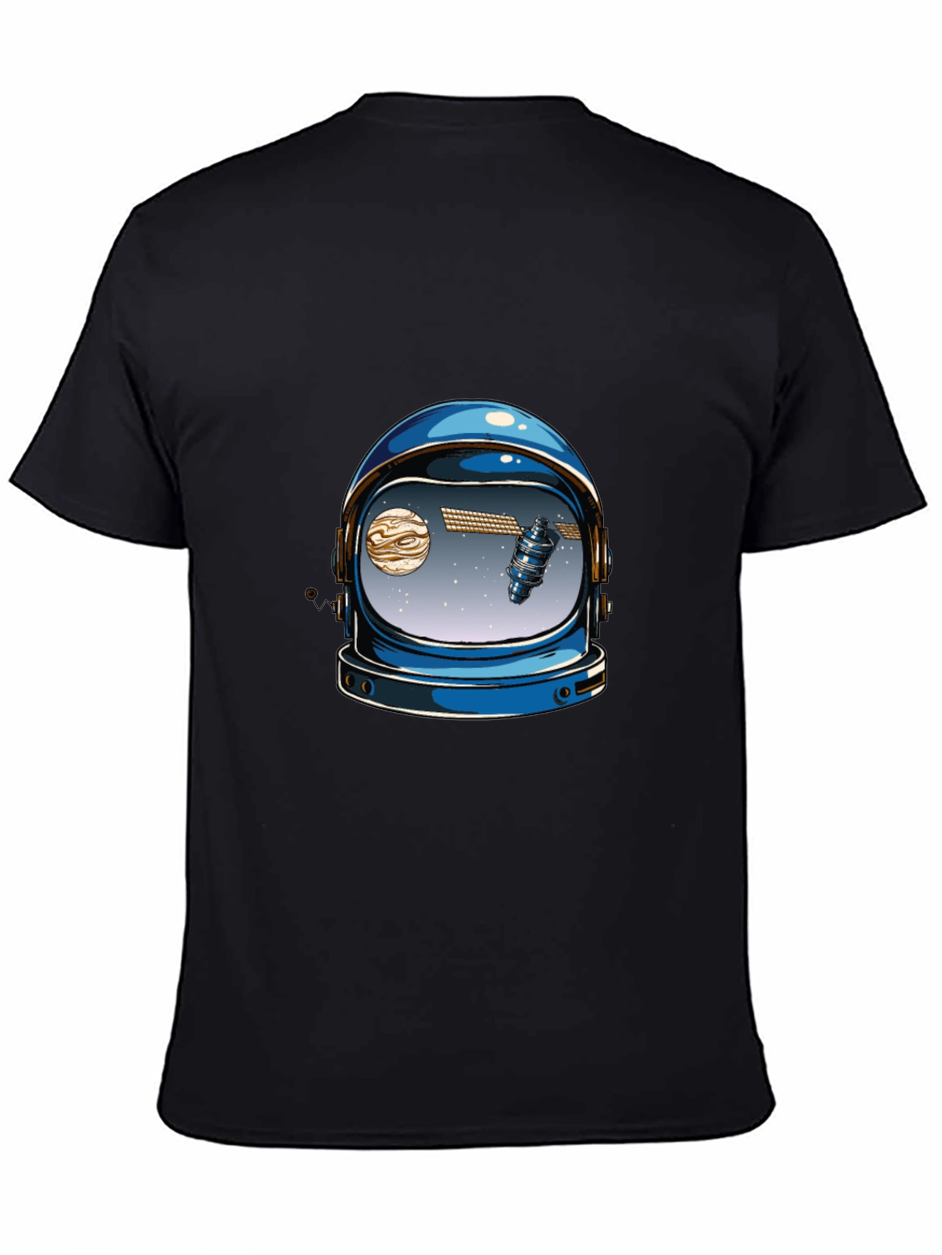 Astronaut Helmet Graphic Tee - Space Lover T-Shirt