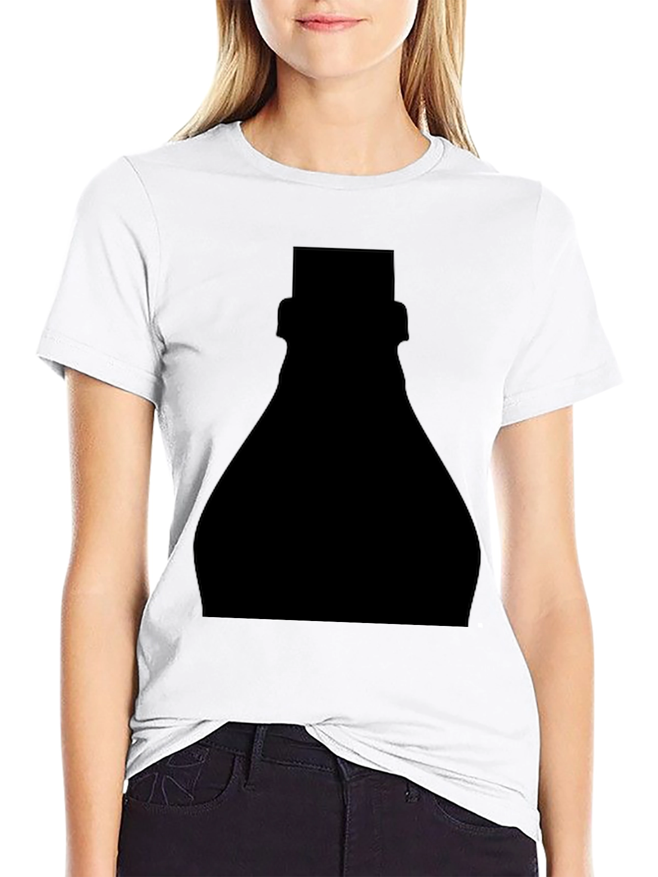 Mystery Silhouette Graphic Tee - Black