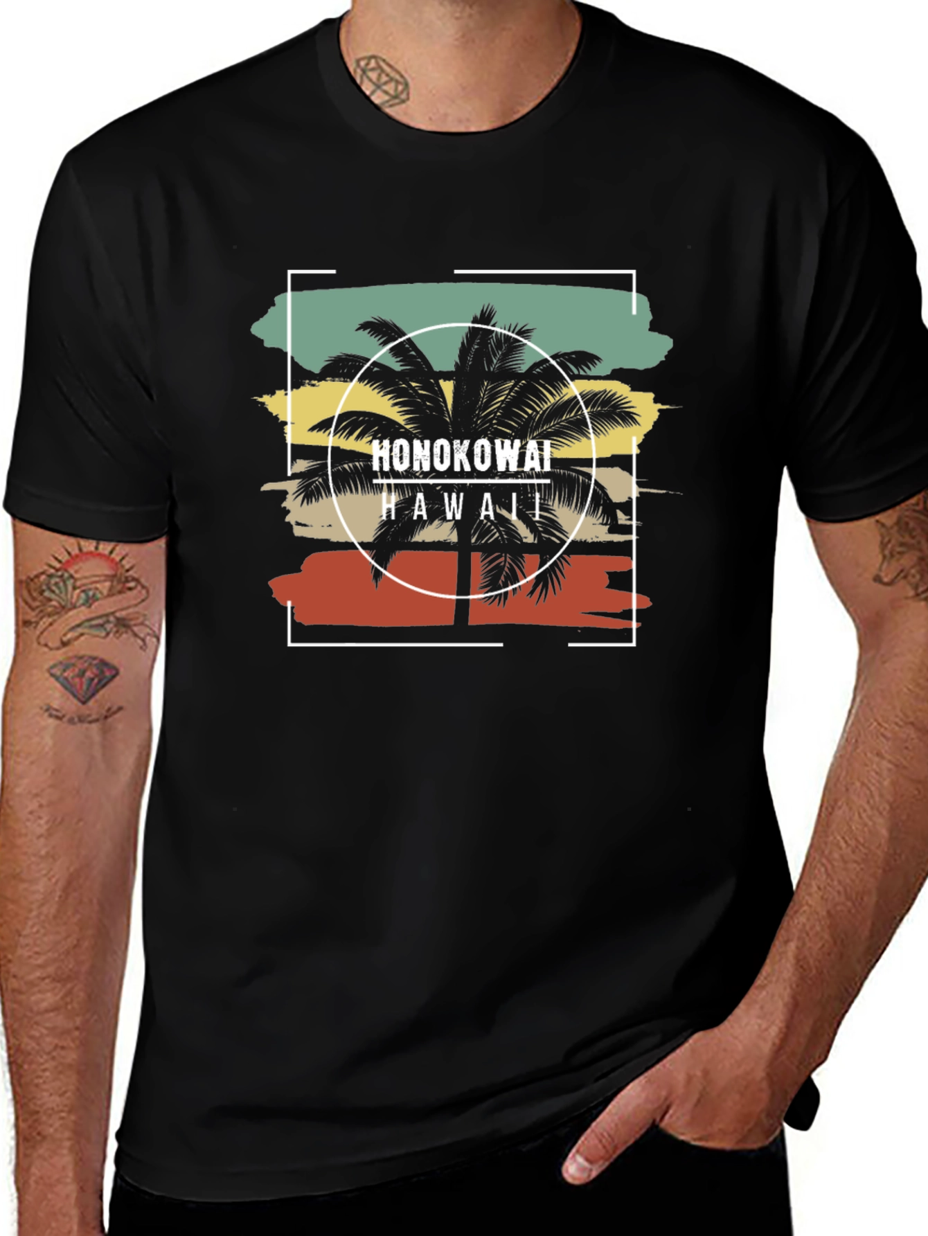 Honokowai Hawaii Retro Graphic T-Shirt