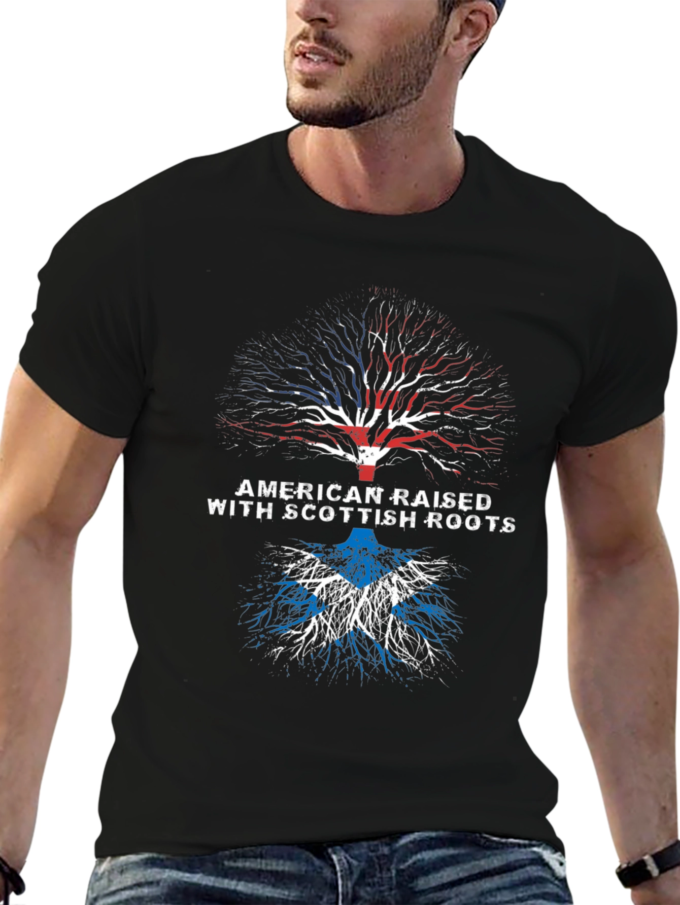 American Raised with Scottish Roots T-Shirt