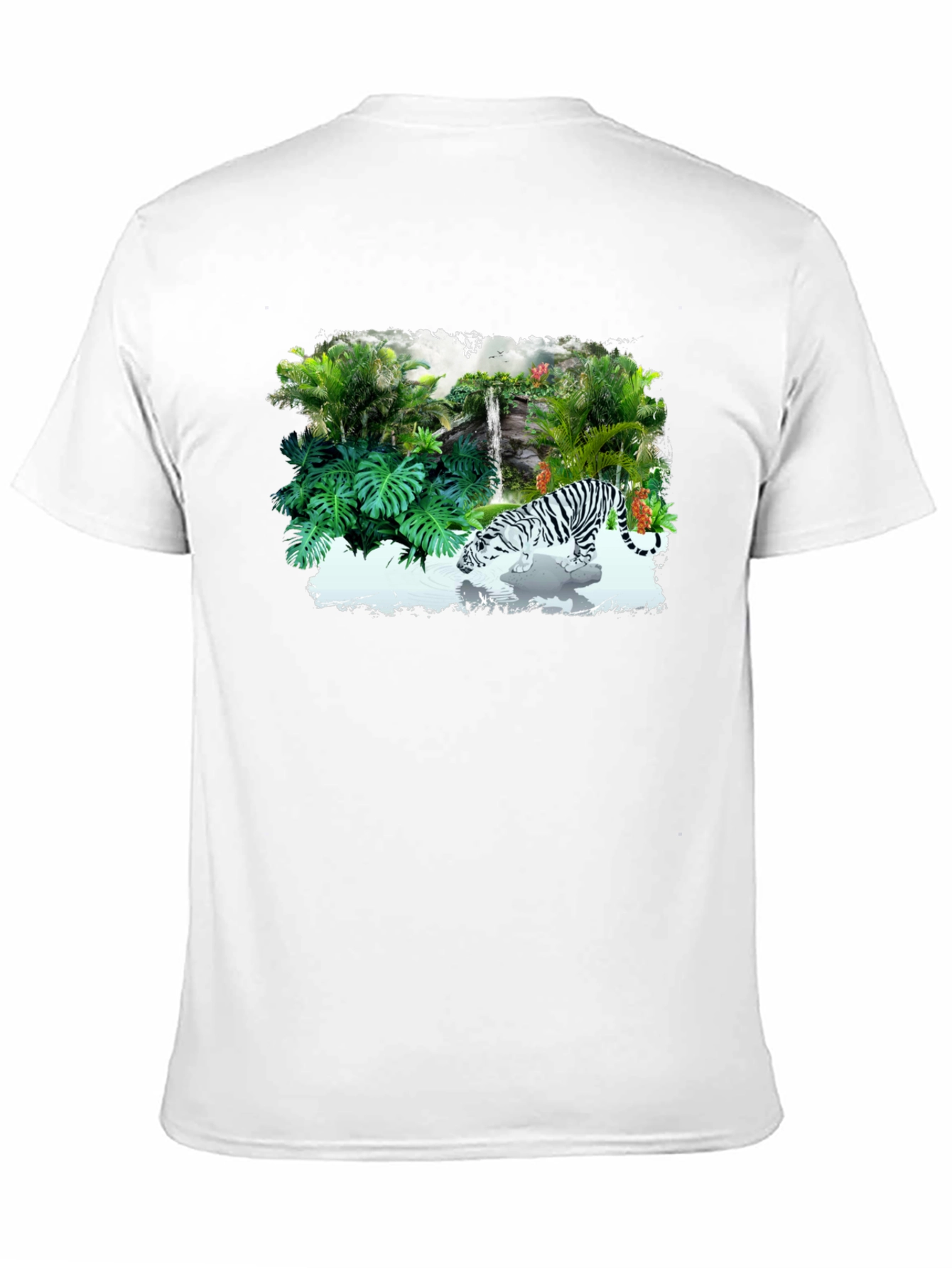 Jungle Tiger Graphic Tee - Black