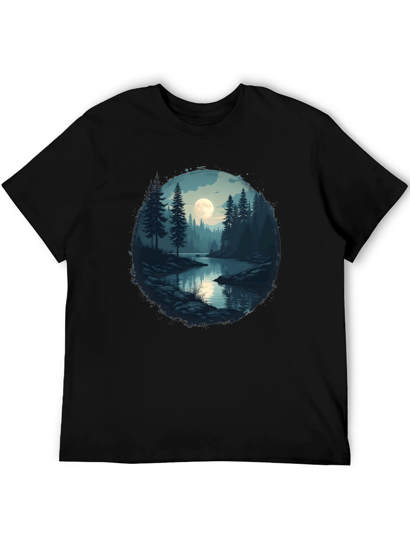 Moonlit Lake Graphic T-Shirt