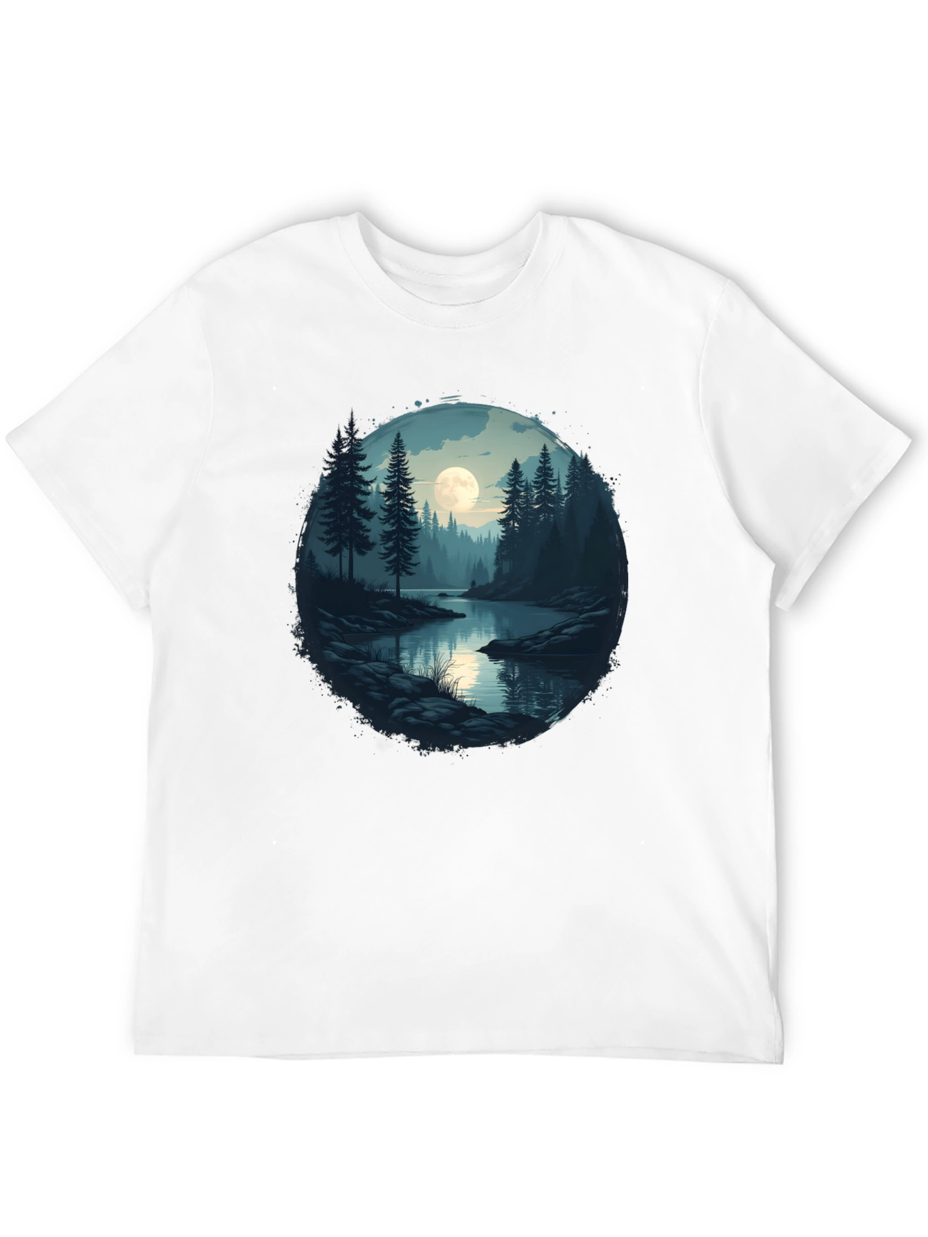 Moonlit Lake Graphic T-Shirt