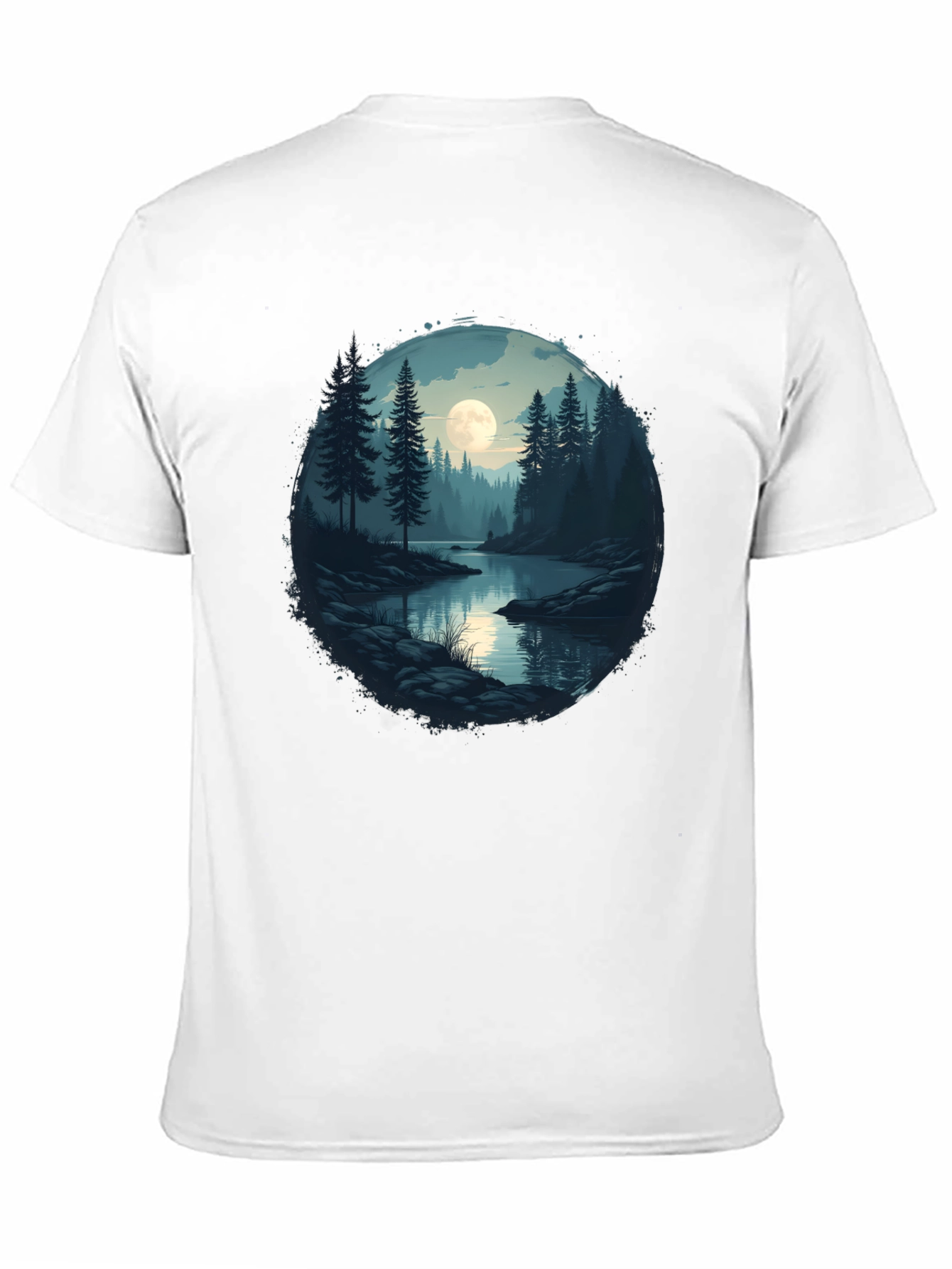 Moonlit Lake Graphic T-Shirt