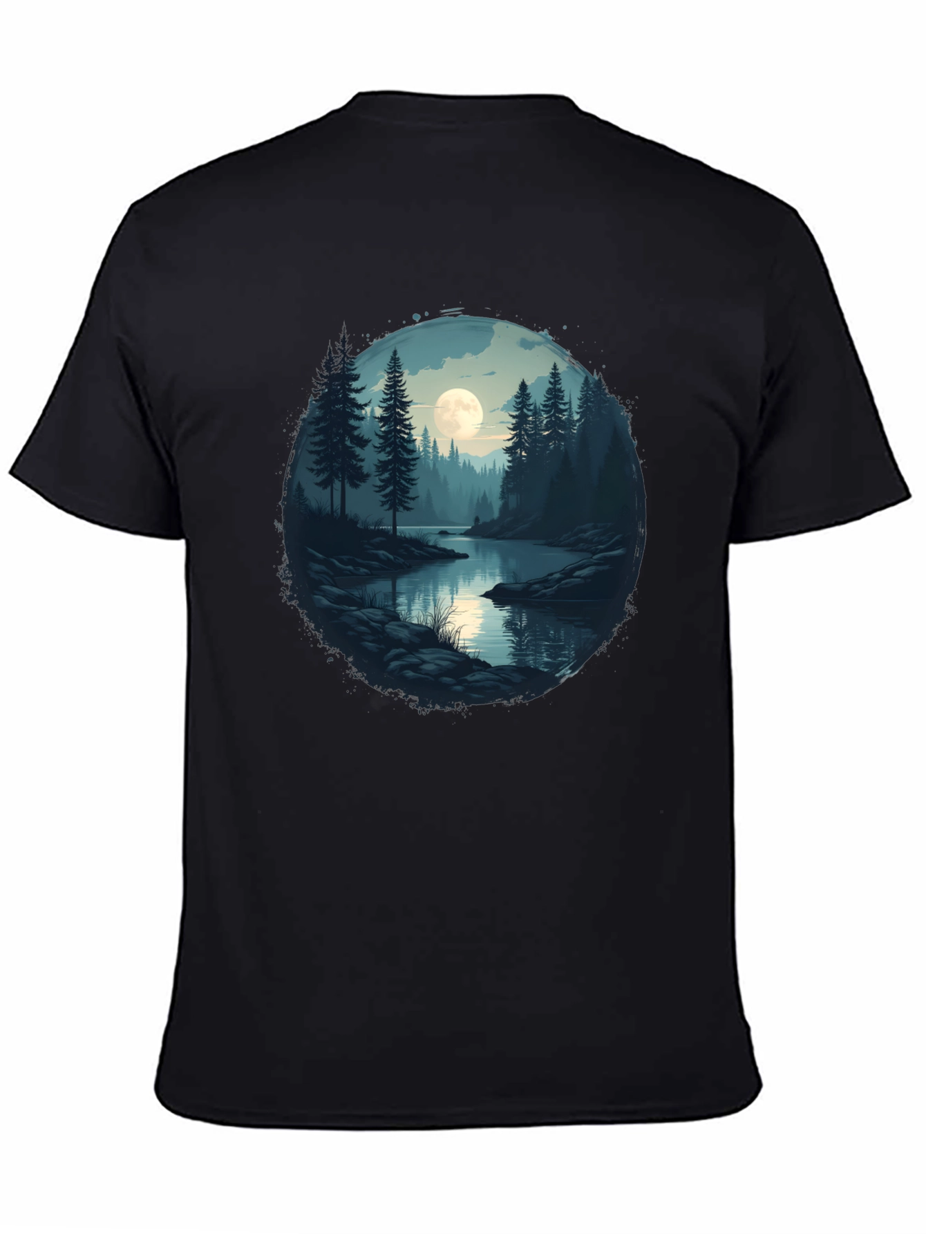 Moonlit Lake Graphic T-Shirt