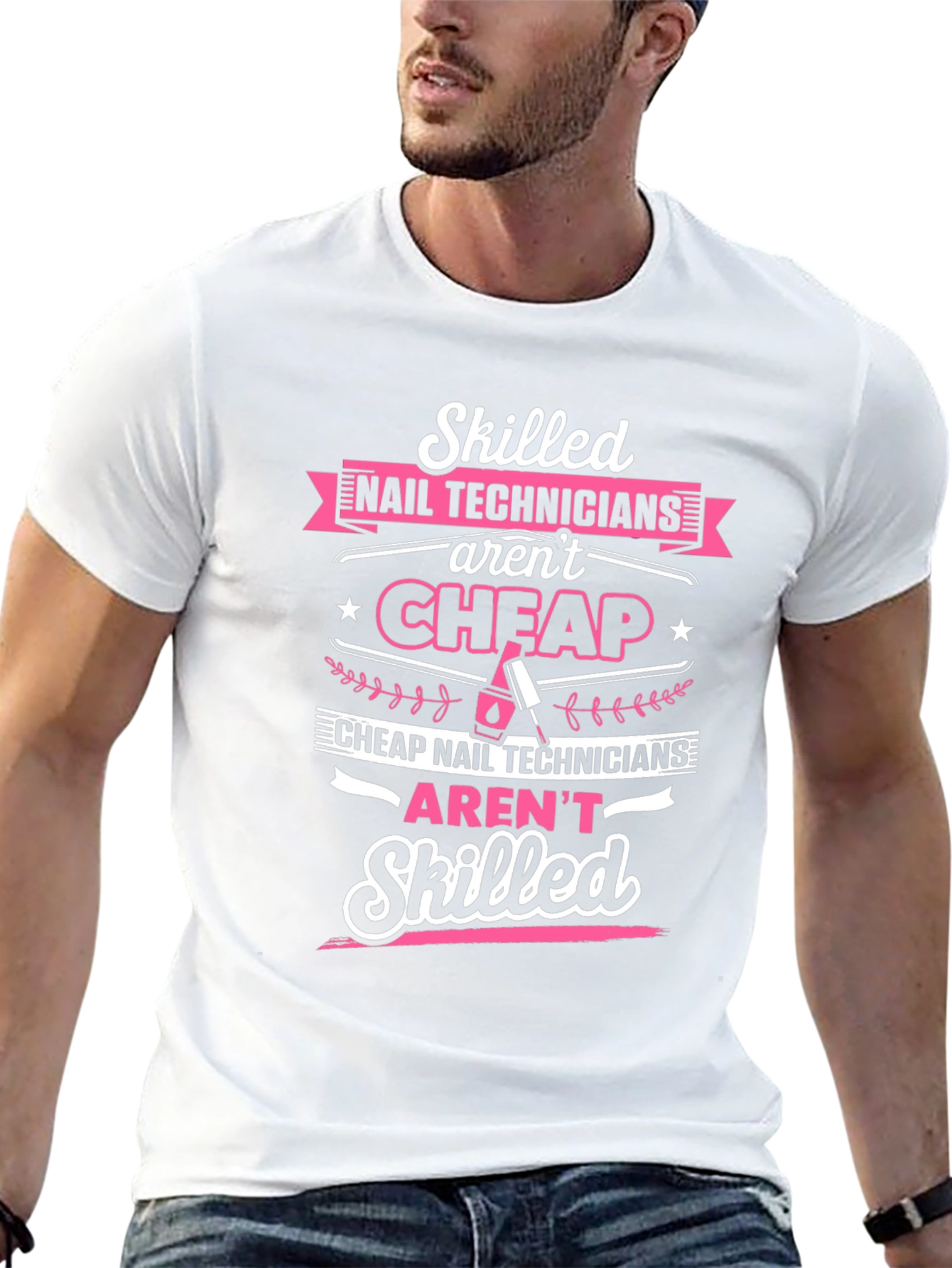 Skilled Nail Tech T-Shirt - Stylish Salon Apparel
