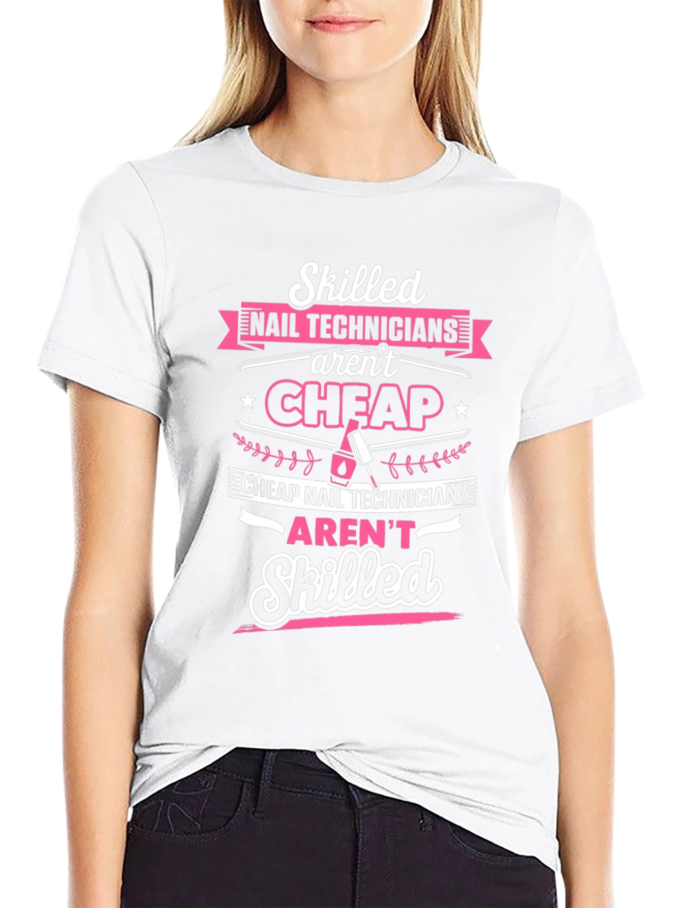 Skilled Nail Tech T-Shirt - Stylish Salon Apparel