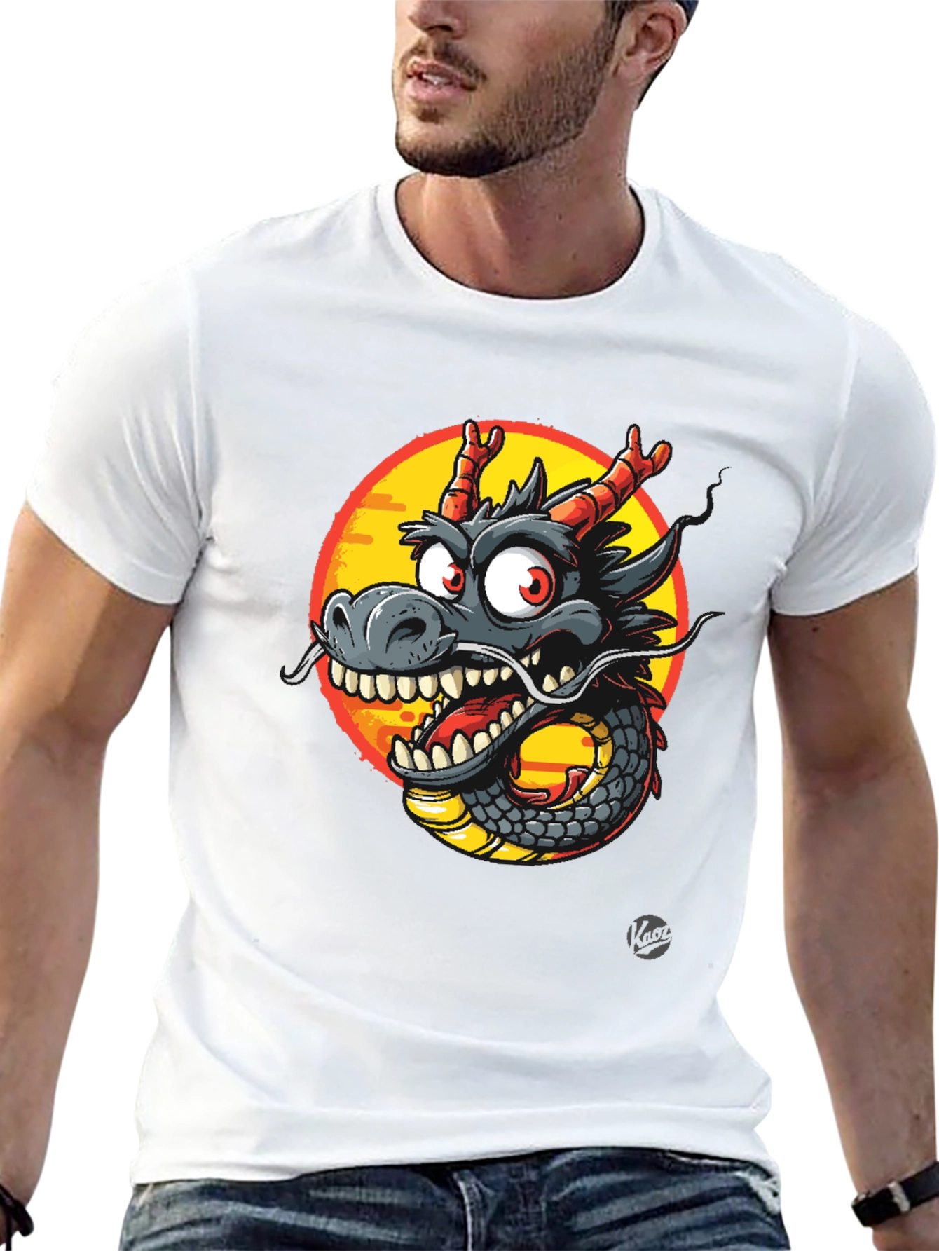Dragon Graphic Tee - Mens Black T-Shirt