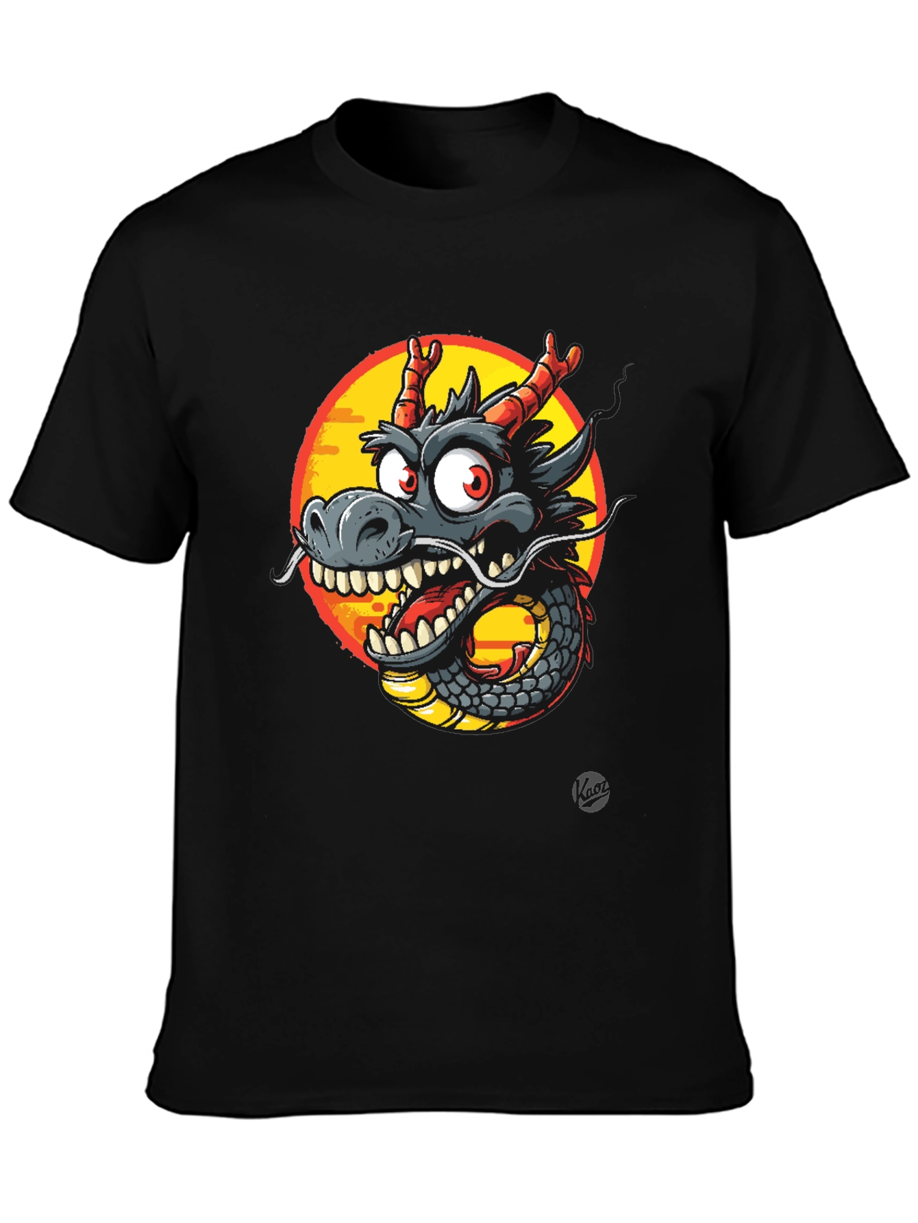 Dragon Graphic Tee - Mens Black T-Shirt