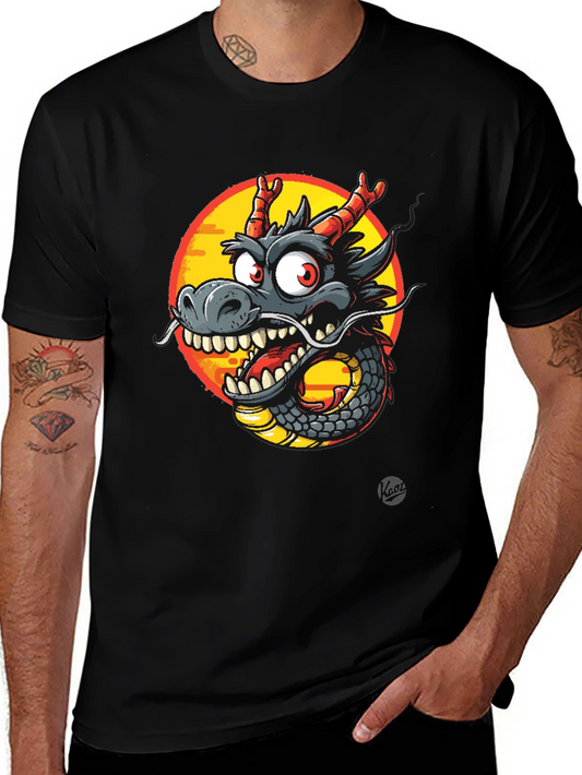 Dragon Graphic Tee - Mens Black T-Shirt