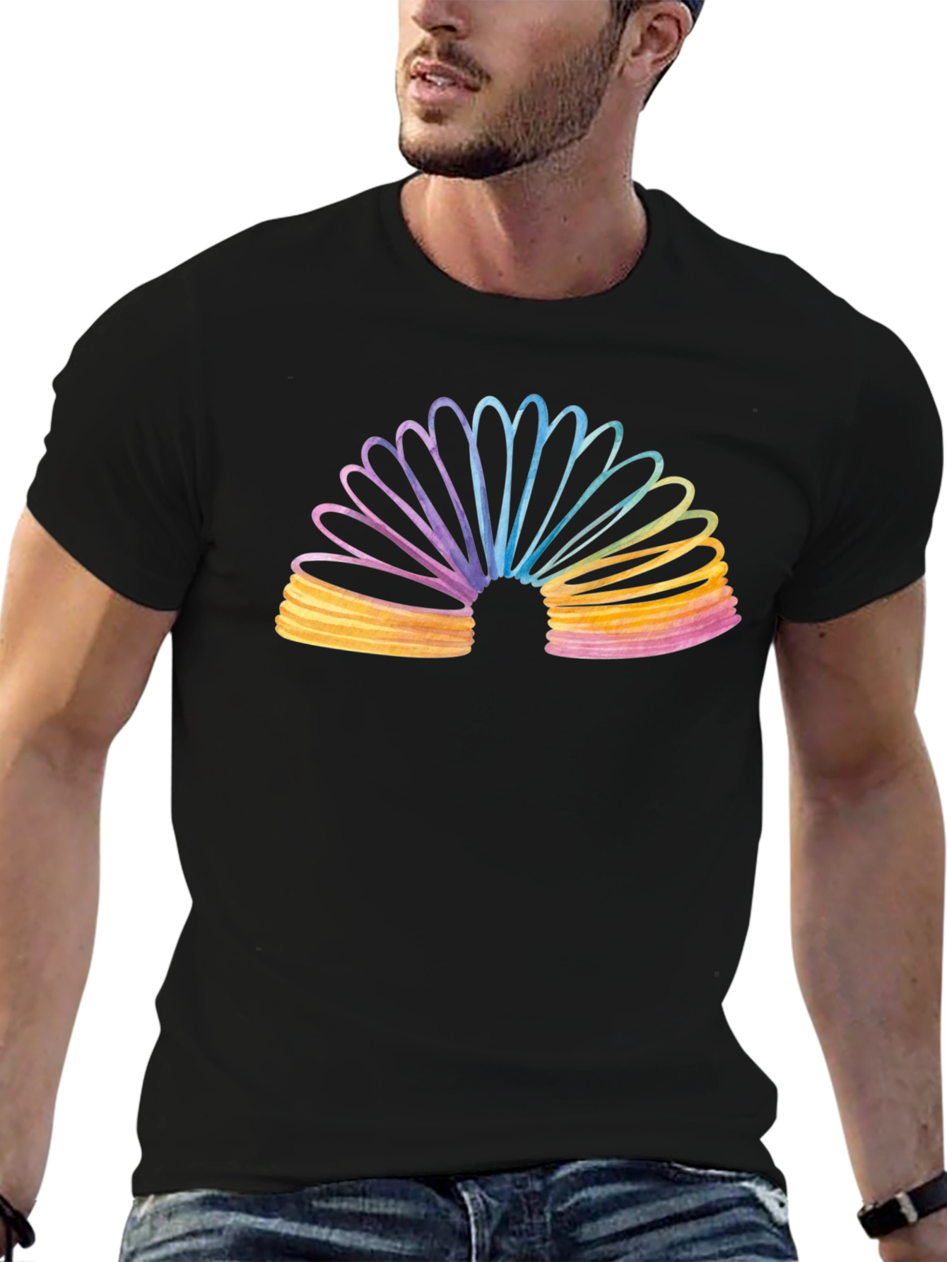 Rainbow Slinky Graphic Tee