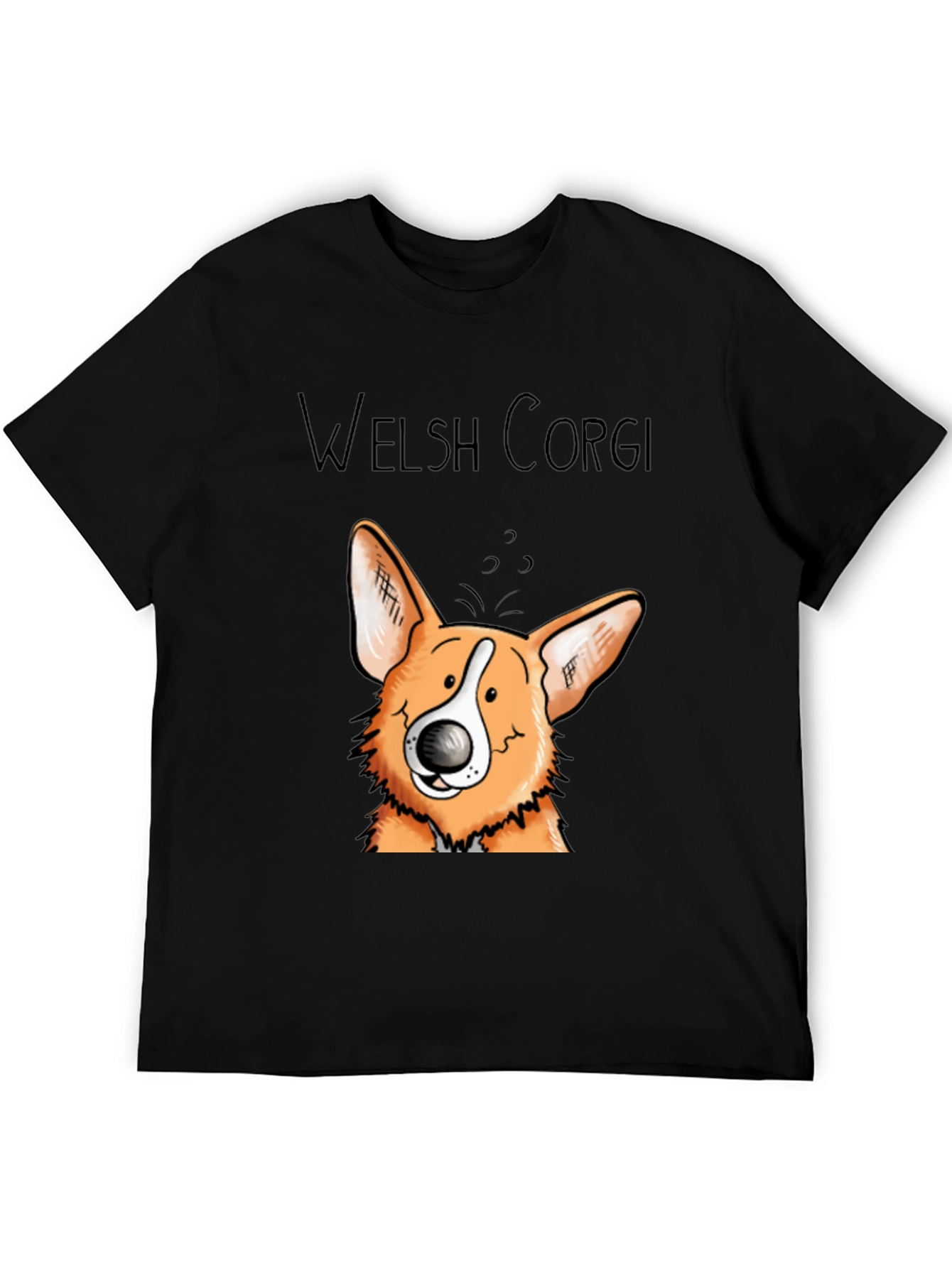 Welsh Corgi Cartoon Graphic T-Shirt