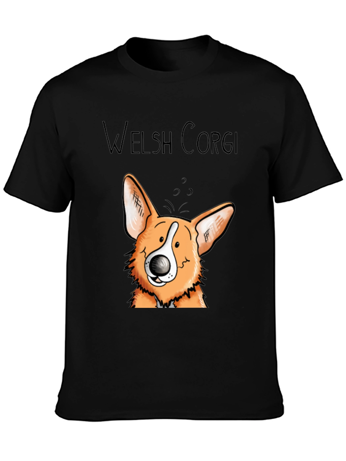 Welsh Corgi Cartoon Graphic T-Shirt