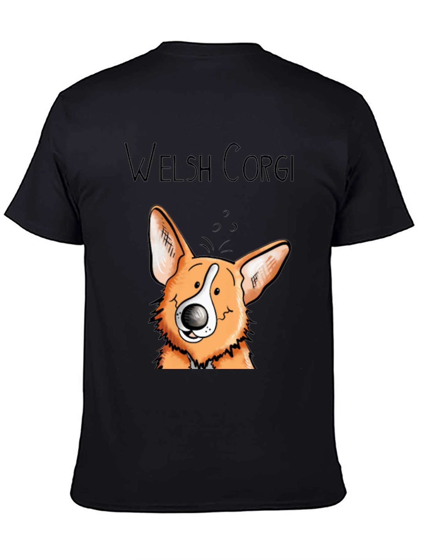 Welsh Corgi Cartoon Graphic T-Shirt