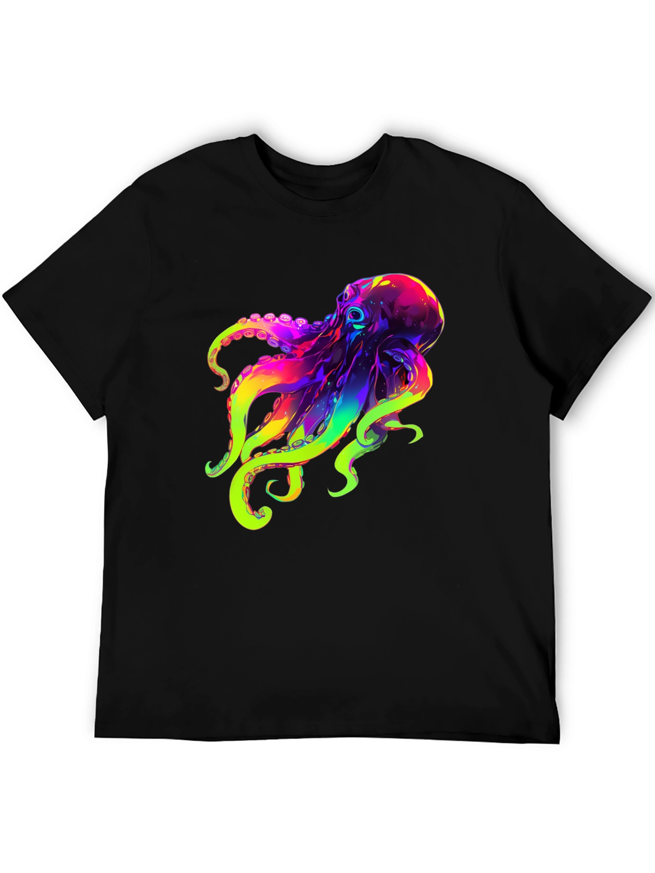 Colorful Octopus Graphic T-Shirt