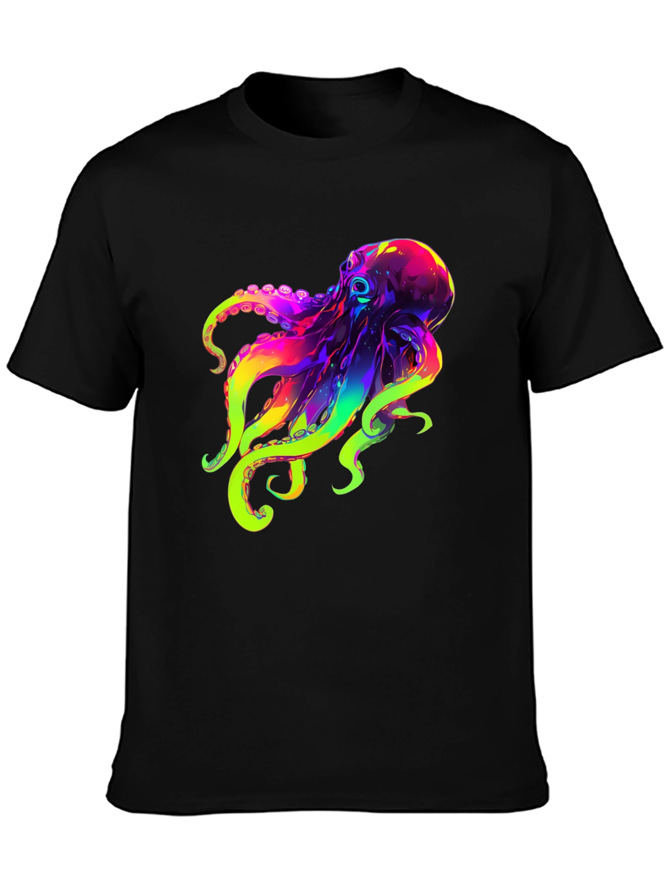 Colorful Octopus Graphic T-Shirt