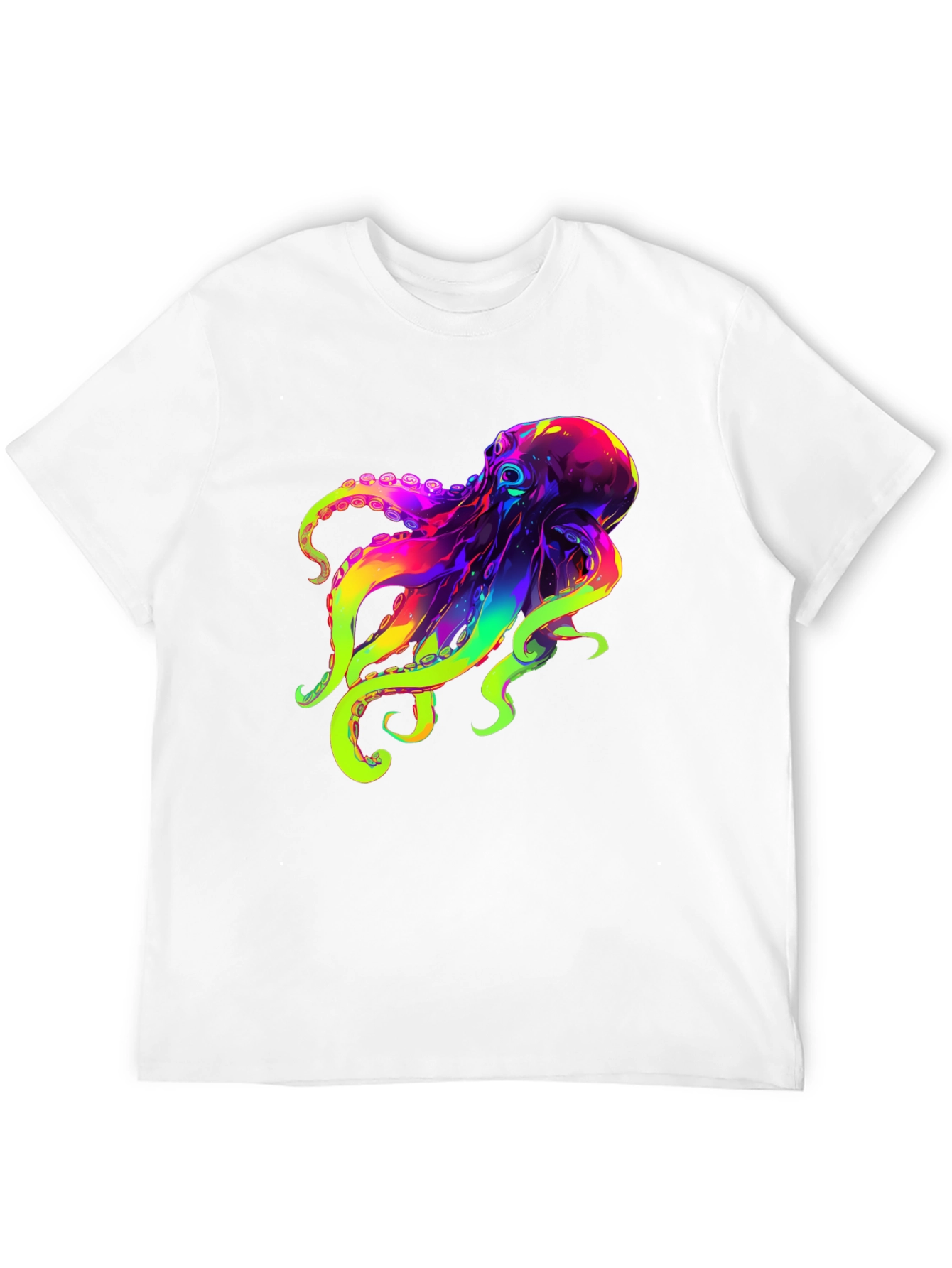 Colorful Octopus Graphic T-Shirt