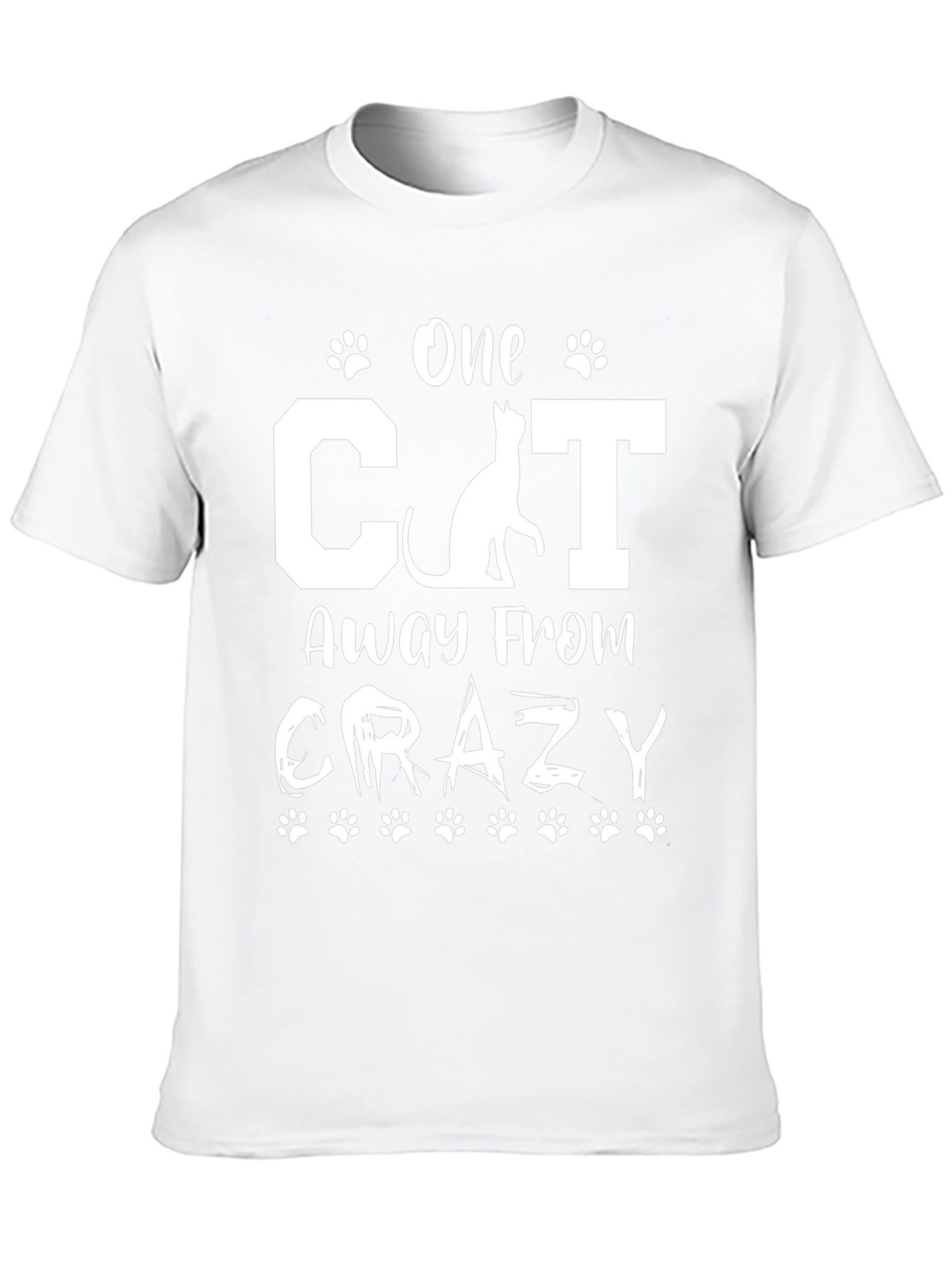 One Cat Away From Crazy Graphic T-Shirt