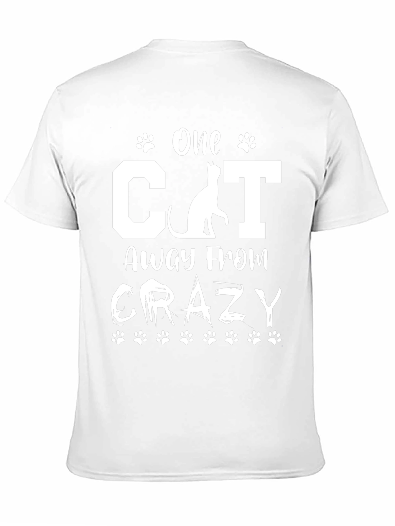 One Cat Away From Crazy Graphic T-Shirt