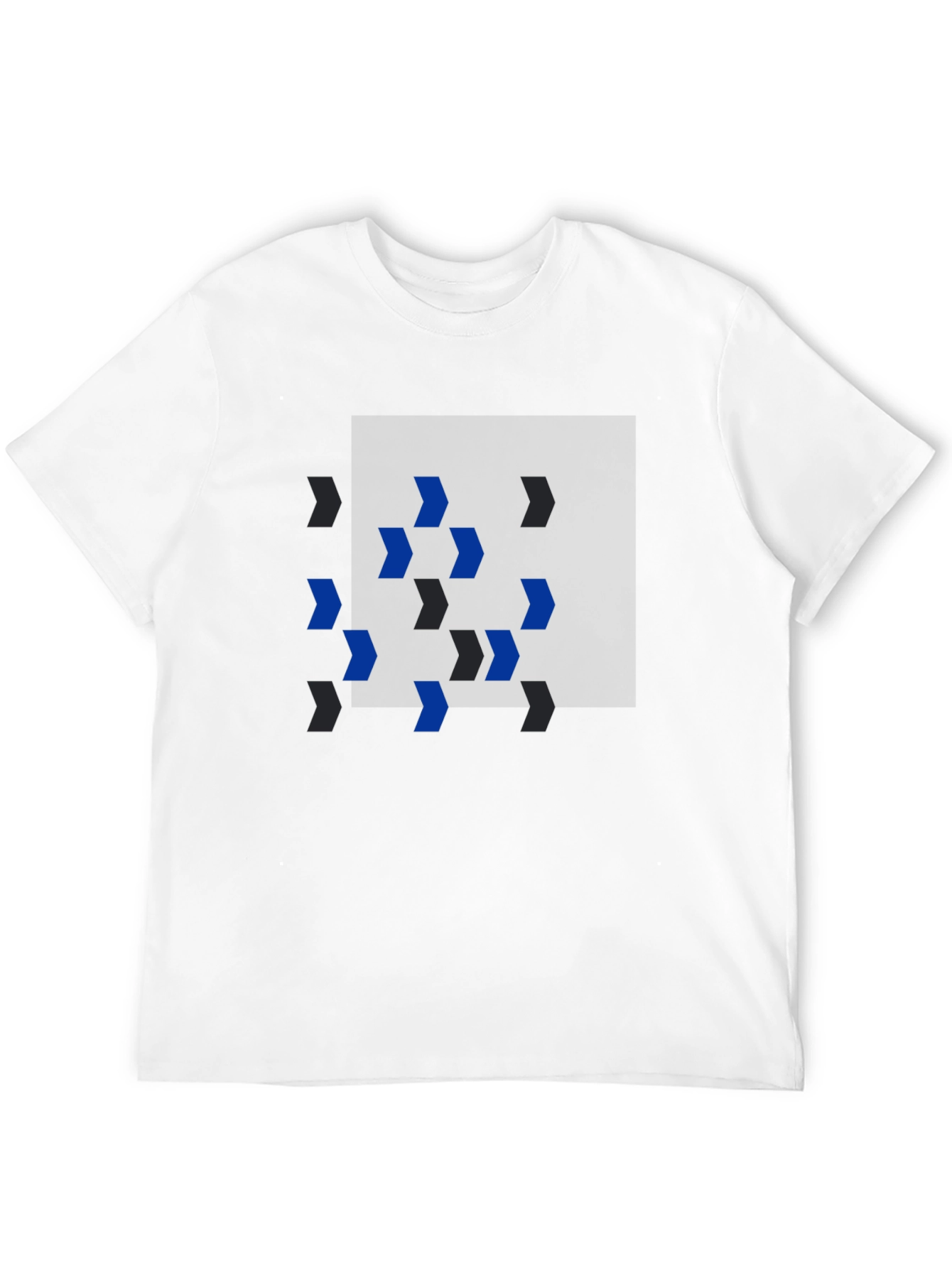 Abstract Arrow Graphic Black T-Shirt