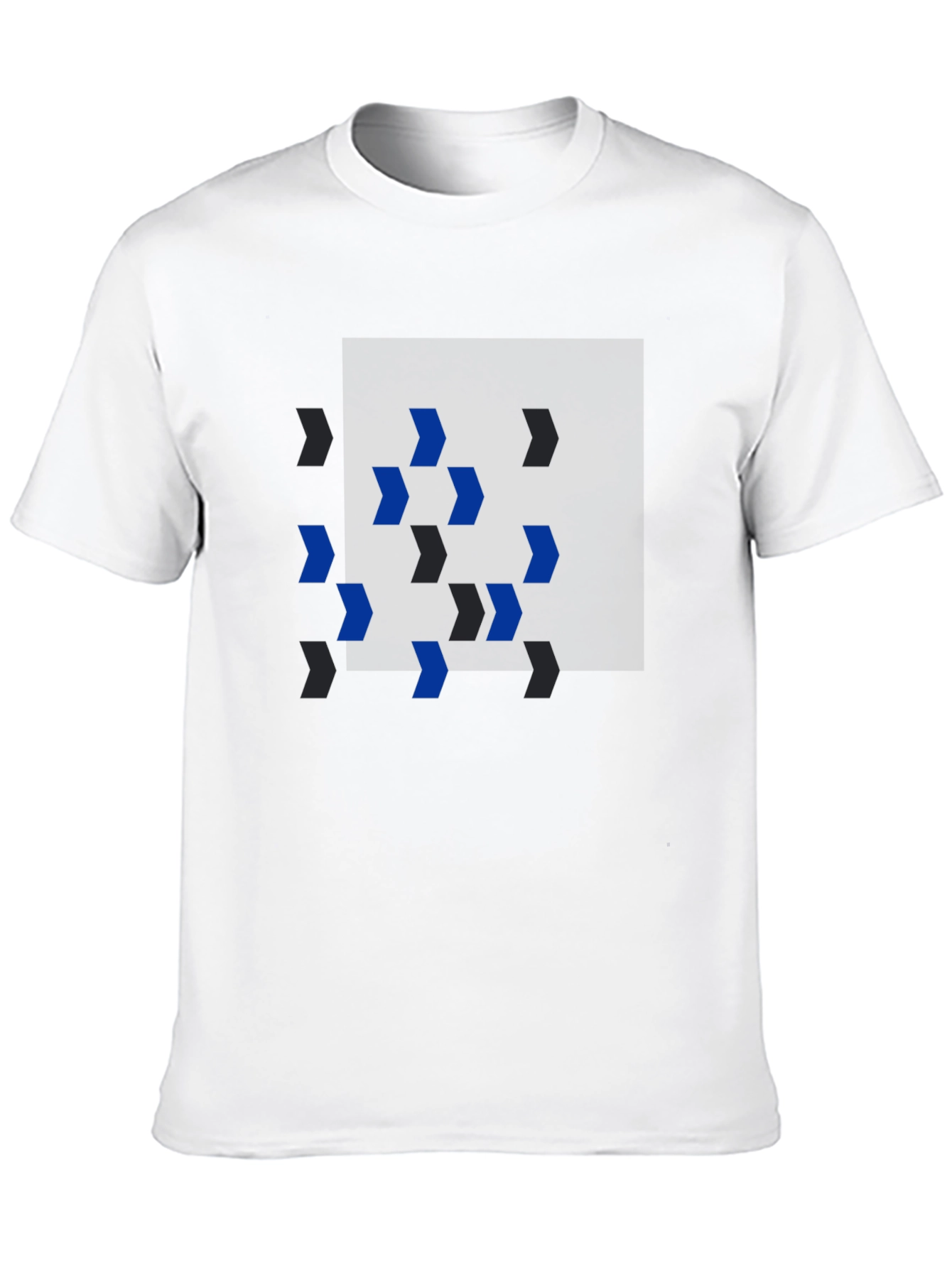Abstract Arrow Graphic Black T-Shirt
