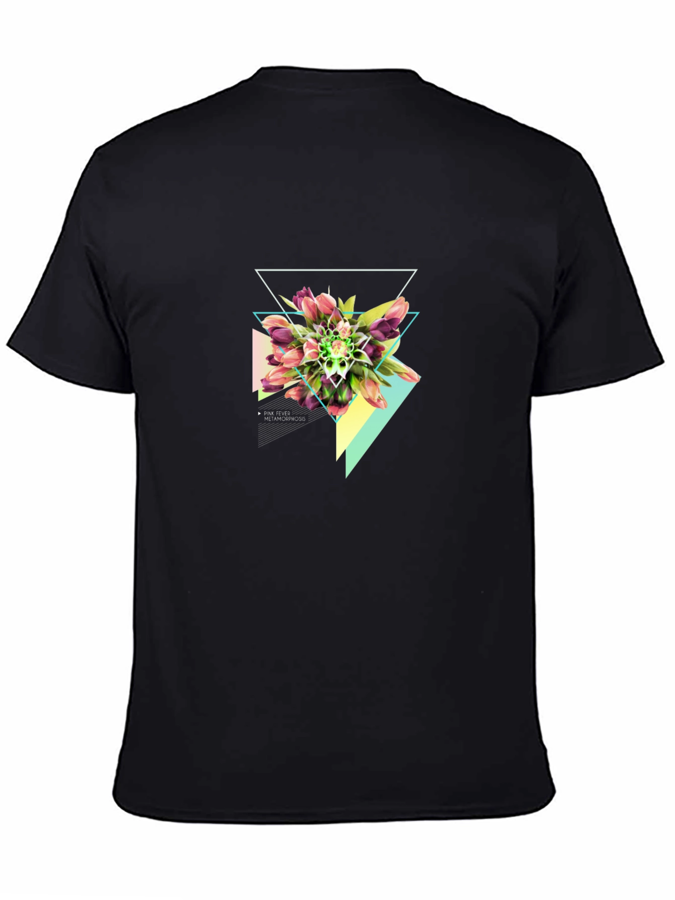 Geometric Floral T-Shirt - Modern Graphic Tee