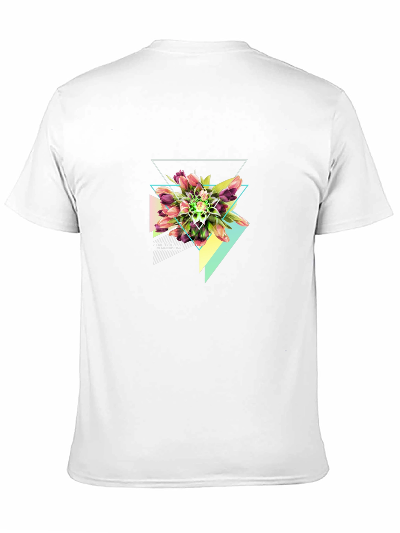 Geometric Floral T-Shirt - Modern Graphic Tee