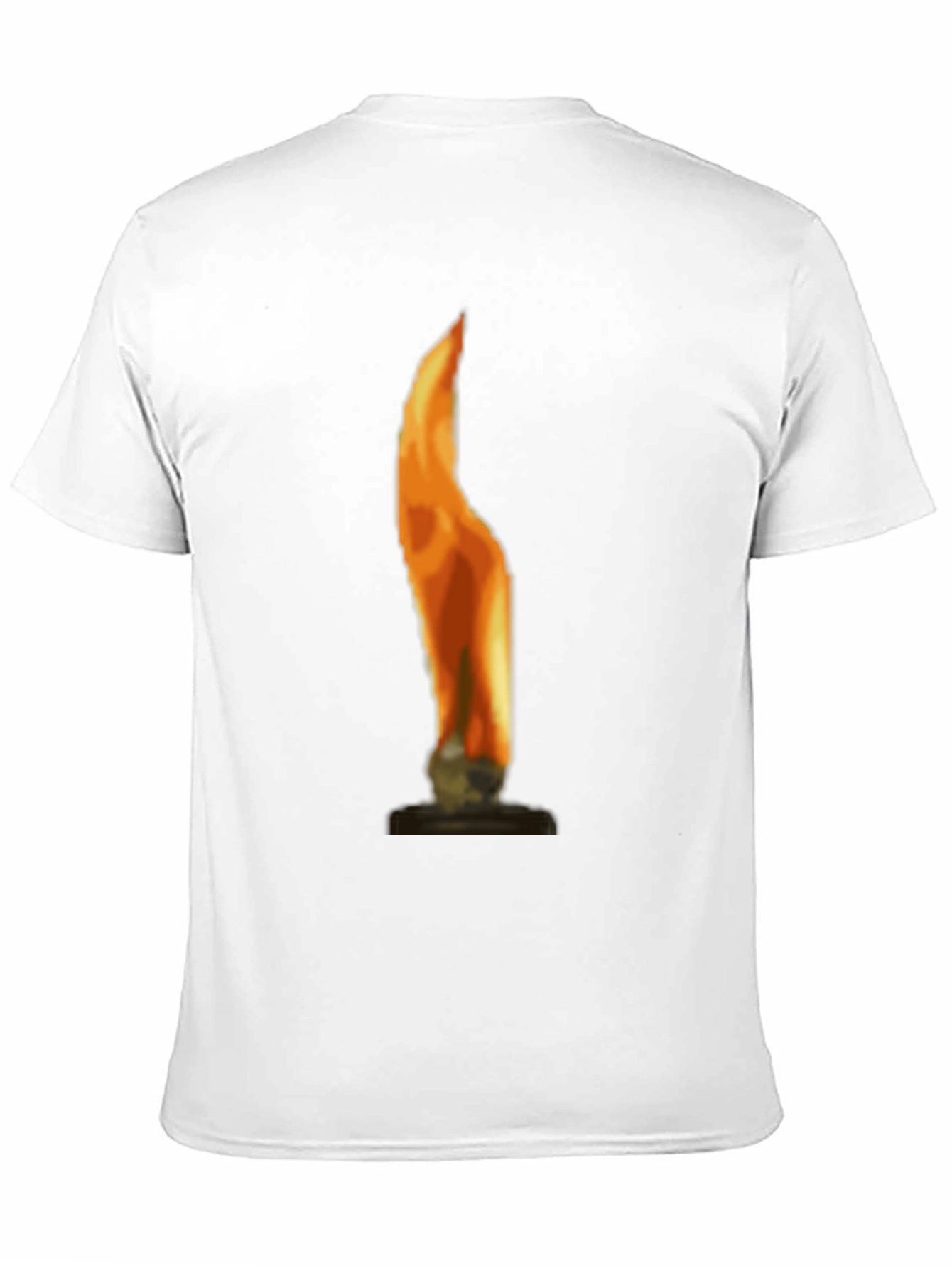 Flame Graphic Black Tee Shirt