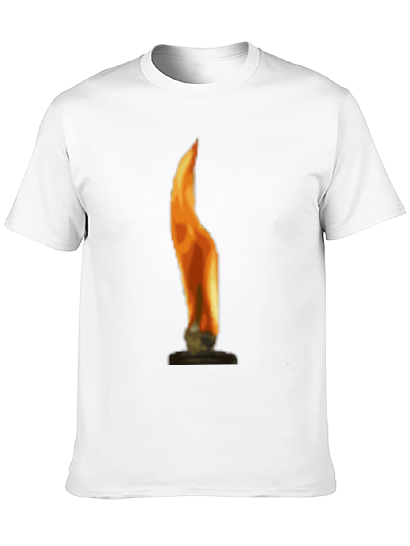Flame Graphic Black Tee Shirt