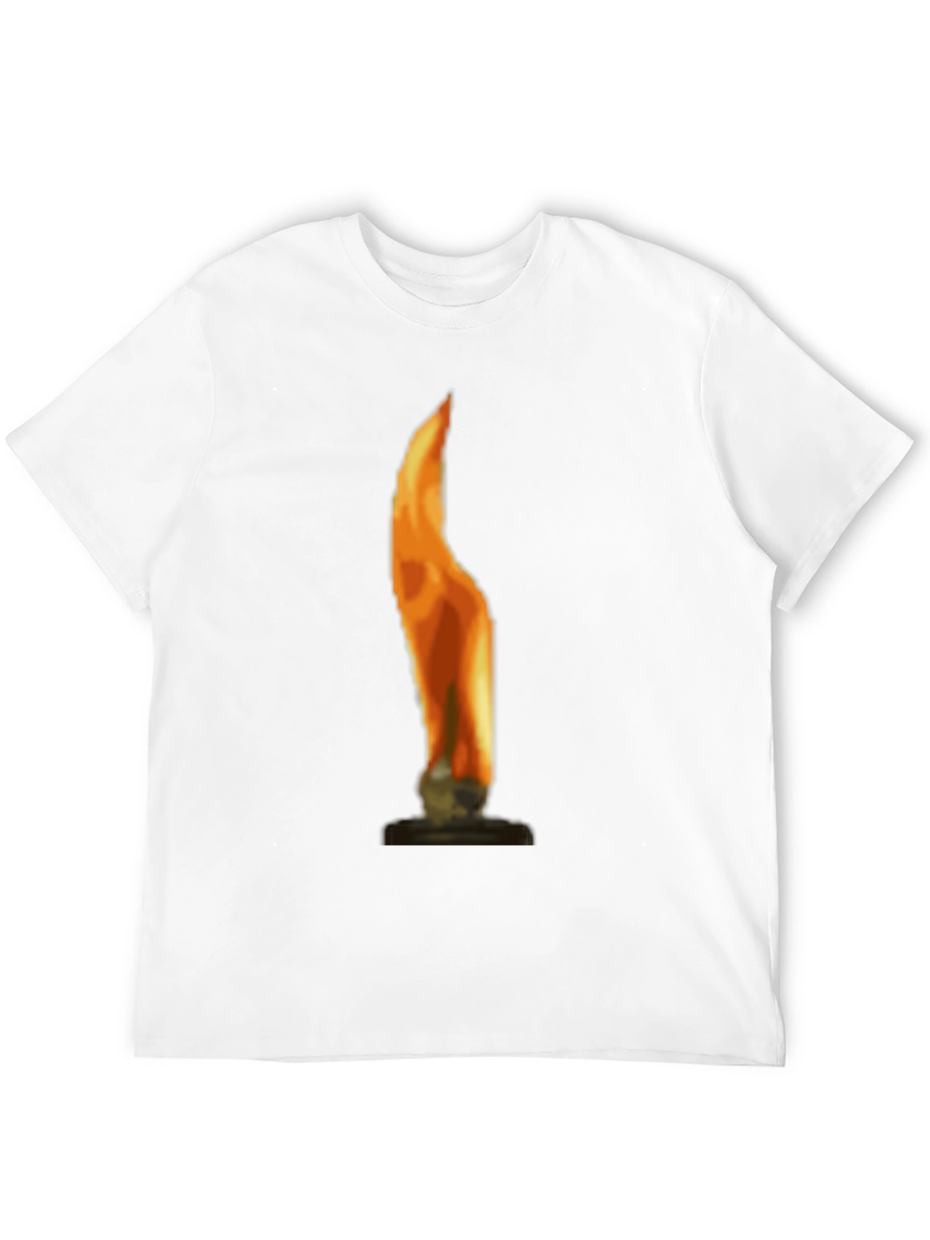 Flame Graphic Black Tee Shirt