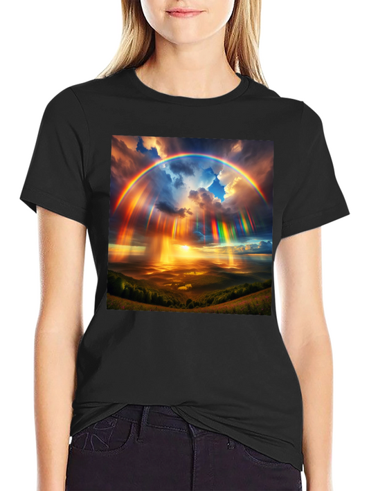 Rainbow Sky T-Shirt - Vivid Colors Unique Design