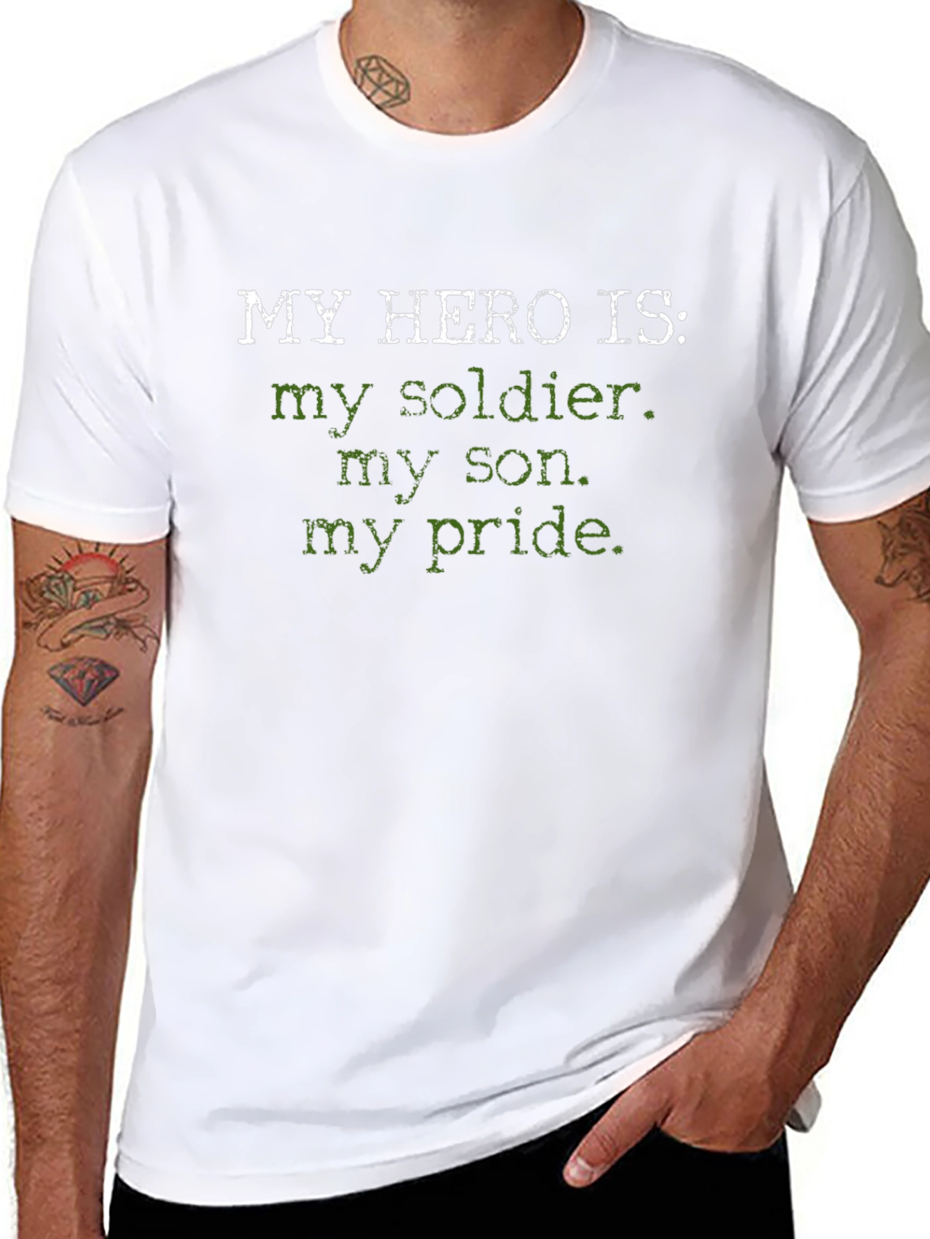 My Hero Is Soldier T-Shirt - Military Pride