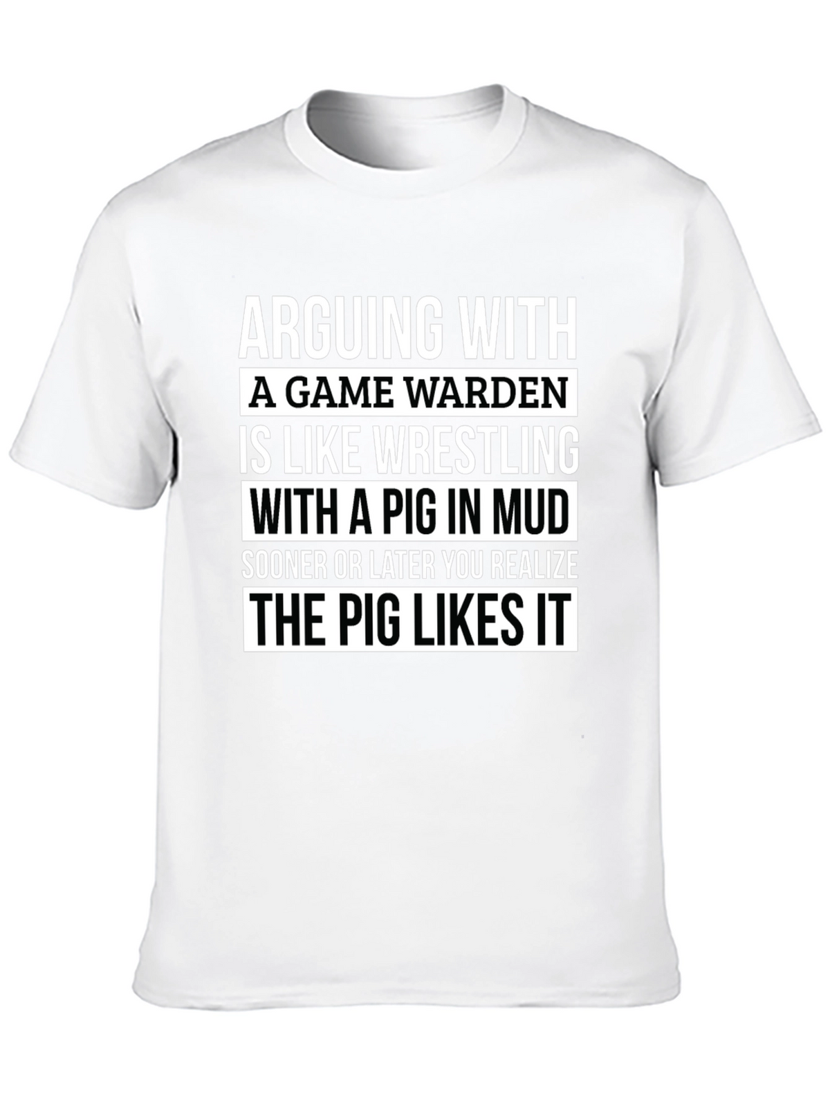 Game Warden Pig Wrestling T-Shirt