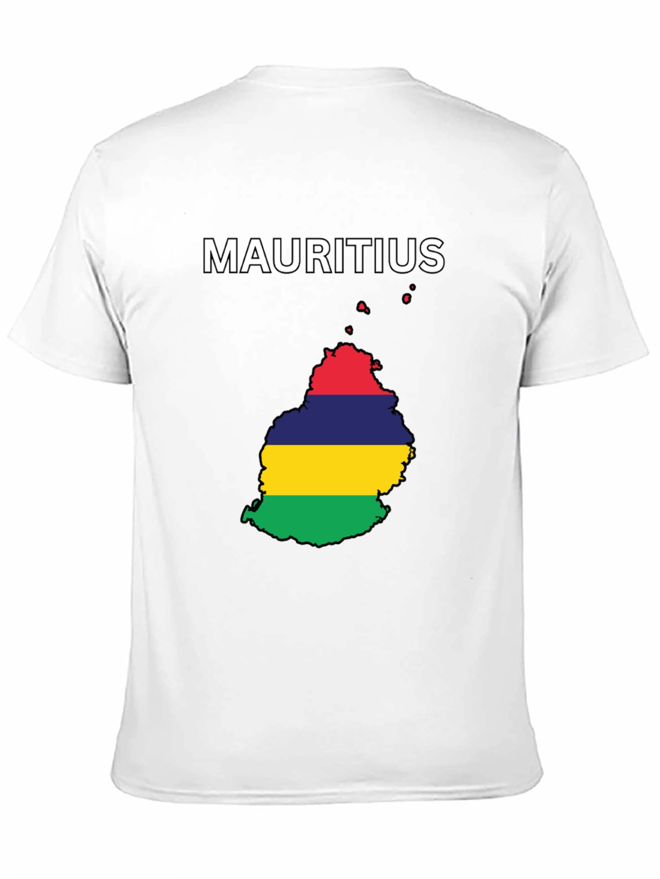 Mauritius Flag Map T-Shirt - Island Pride Tee