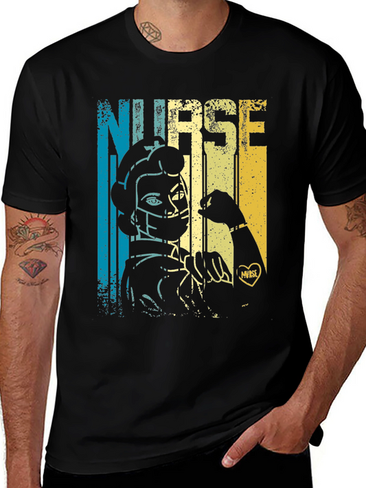 Retro Nurse T-Shirt - Vintage Style Nursing Tee