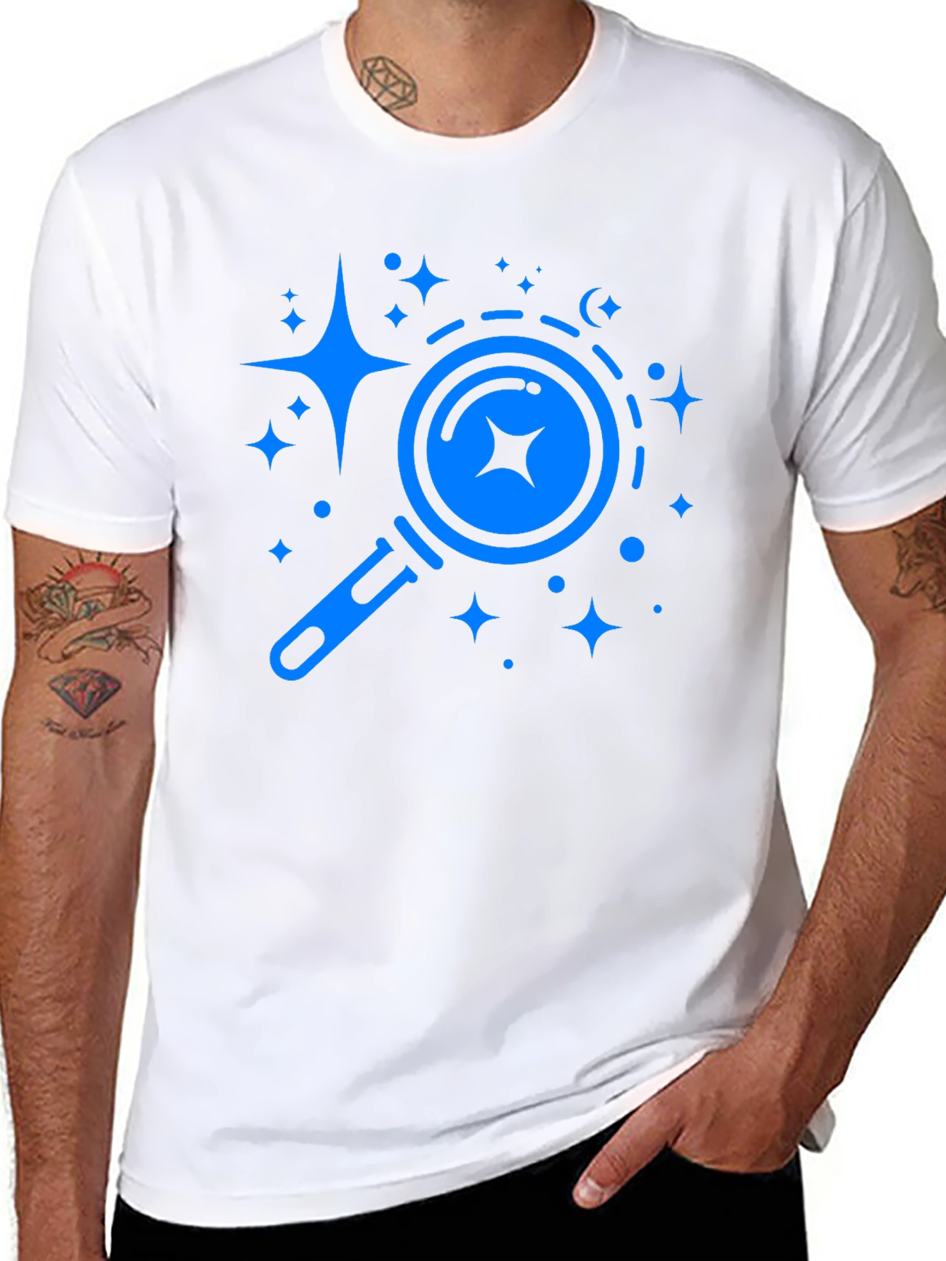 Search for Stars Black Graphic Tee