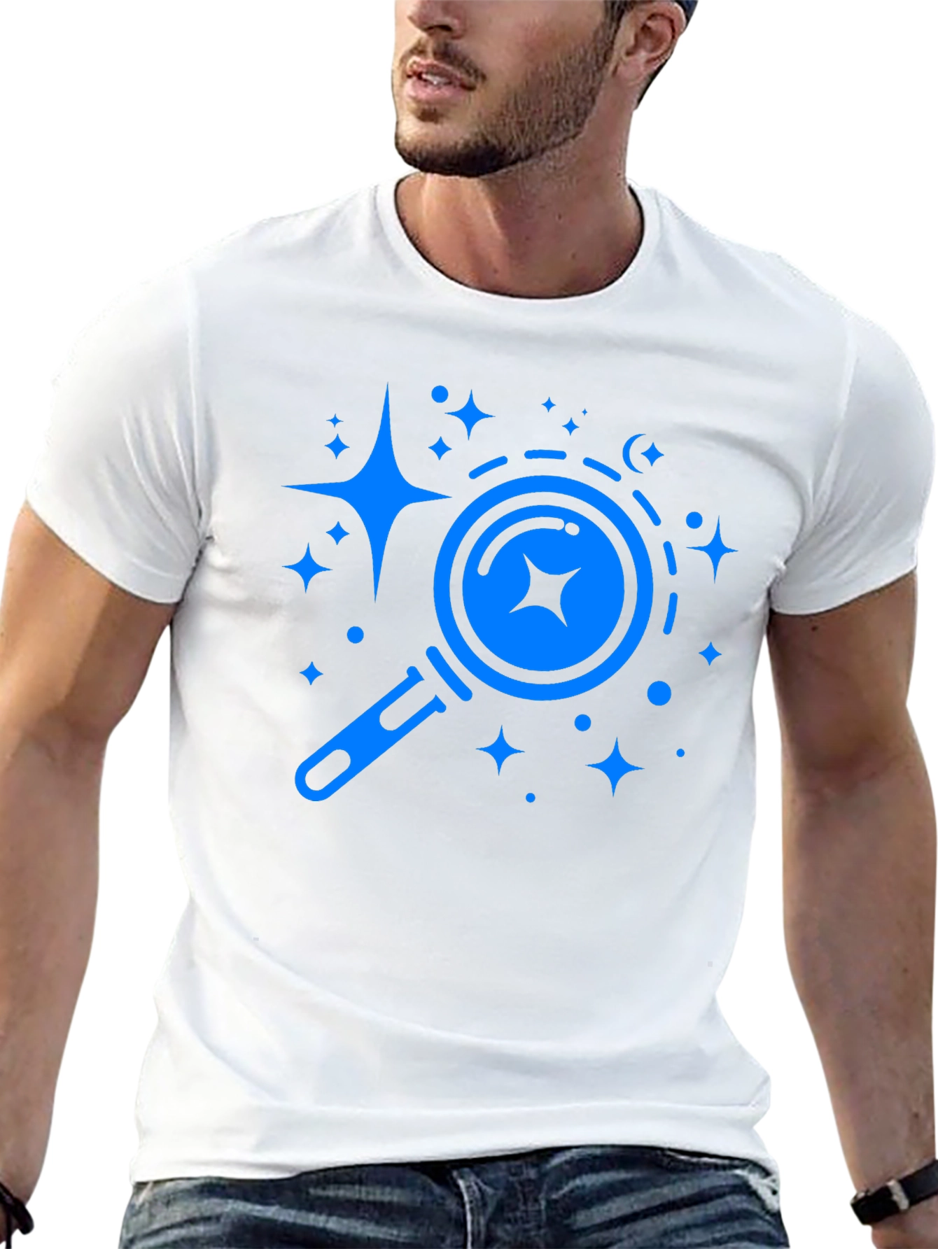 Search for Stars Black Graphic Tee