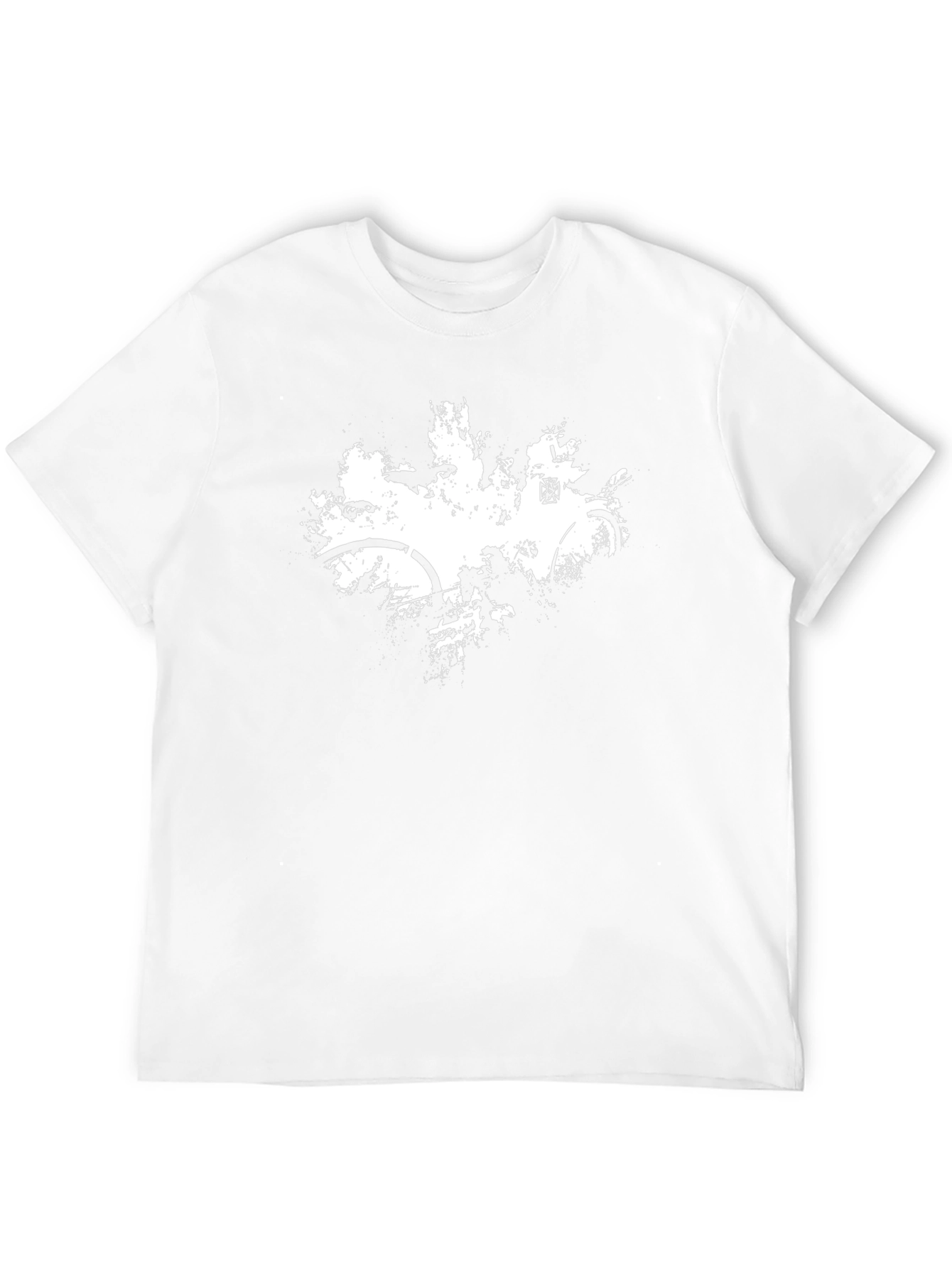 Mens Black Graphic T-Shirt: Bike Design