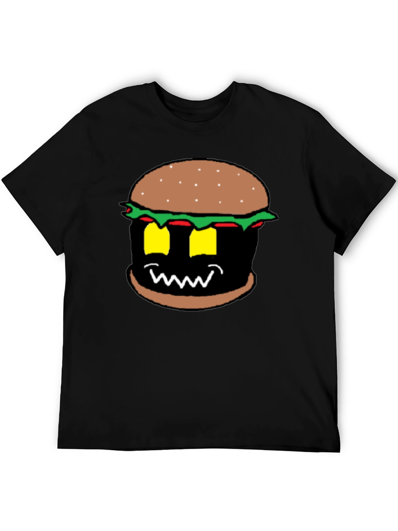 Burger Monster Graphic Tee - Black