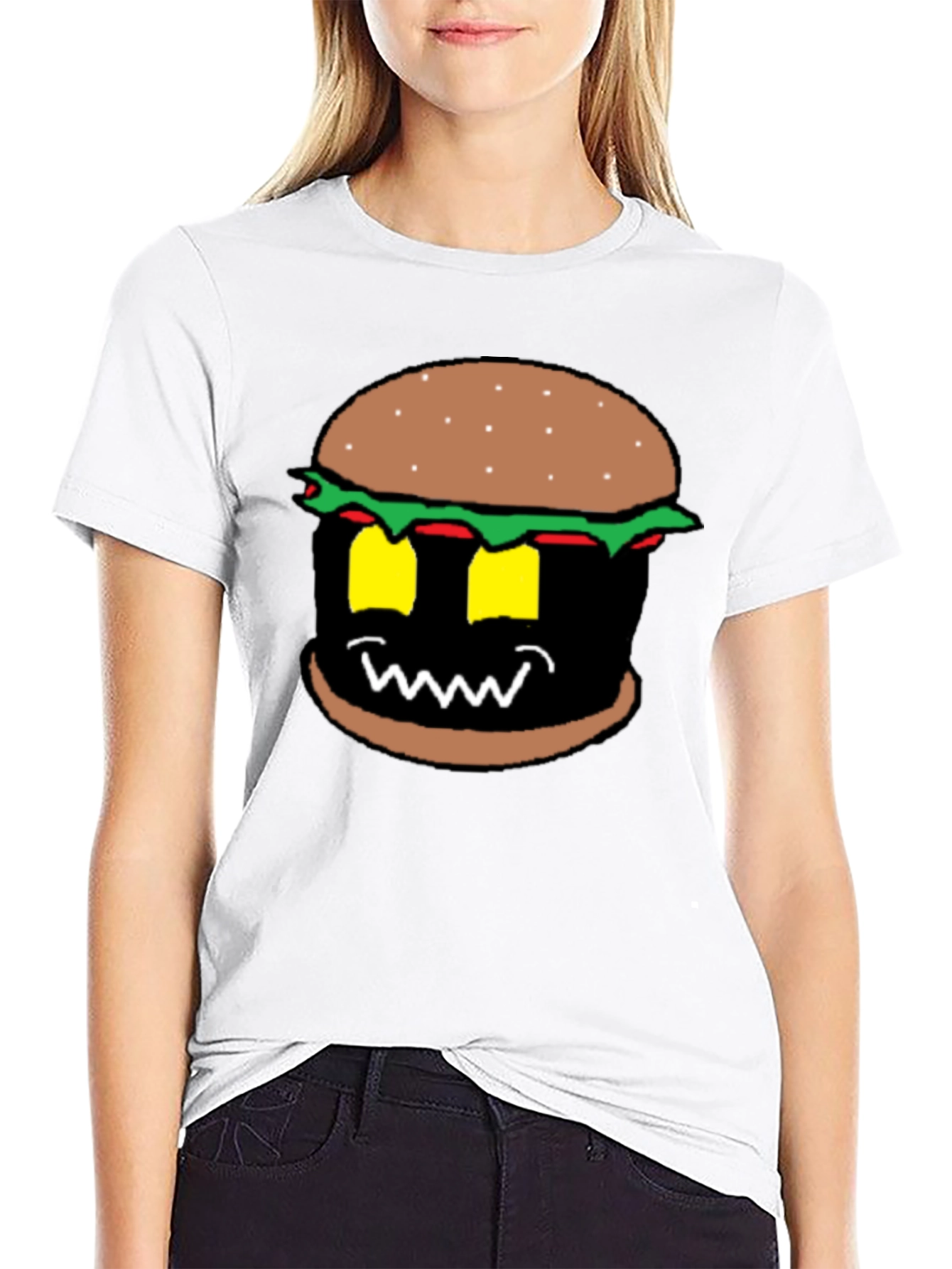 Burger Monster Graphic Tee - Black