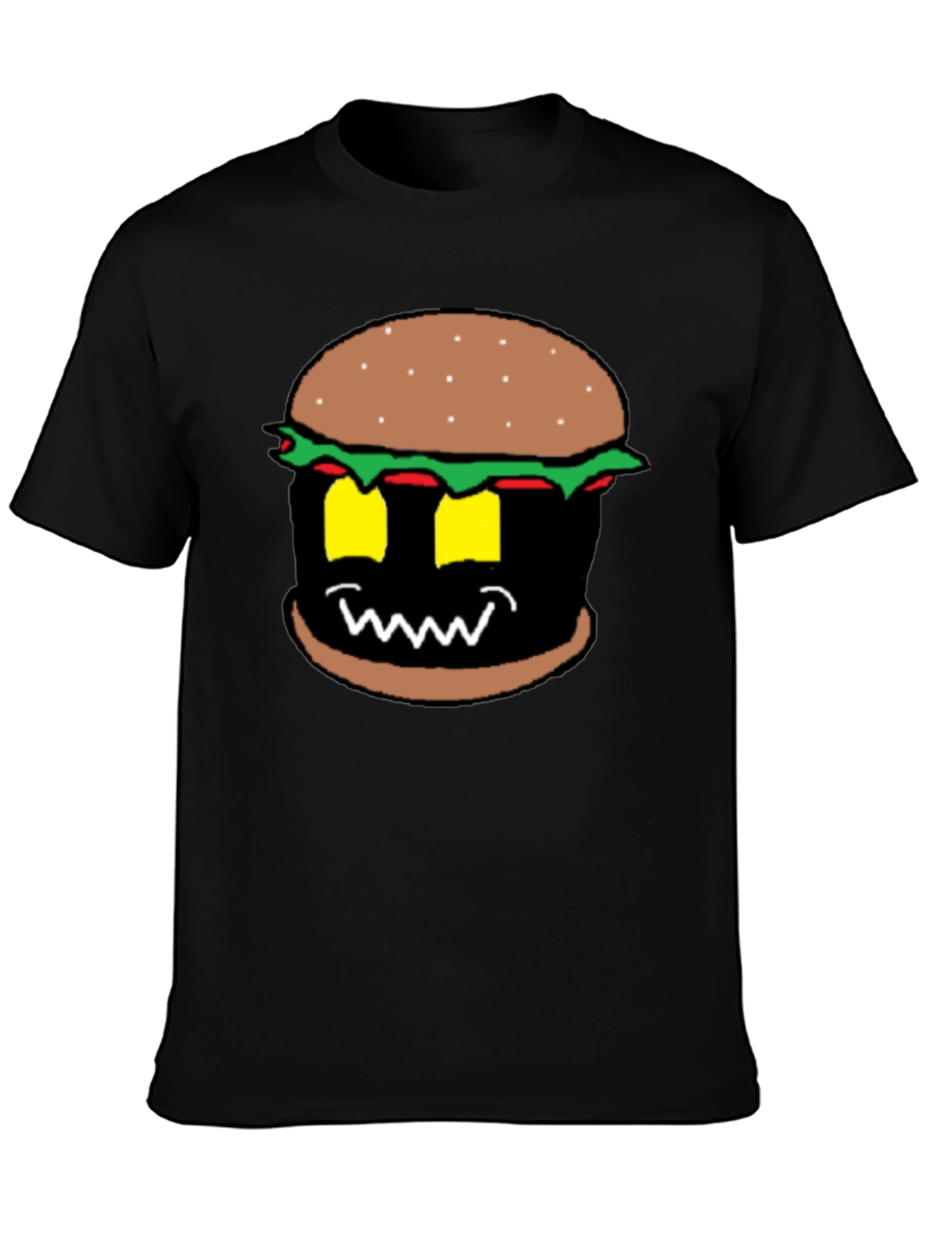 Burger Monster Graphic Tee - Black