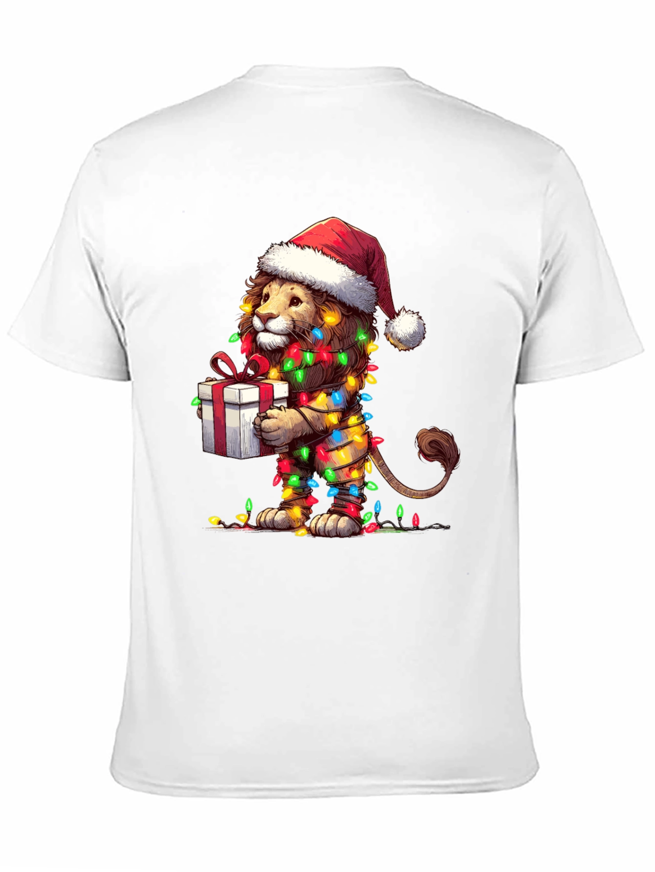 Festive Lion T-Shirt - Holiday Gift Tee