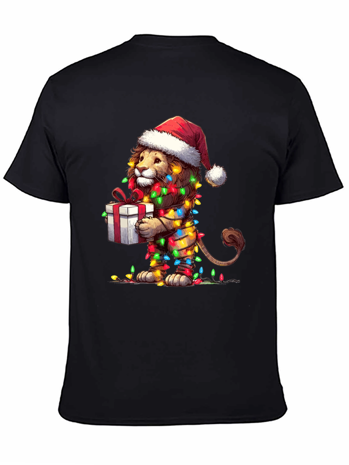 Festive Lion T-Shirt - Holiday Gift Tee
