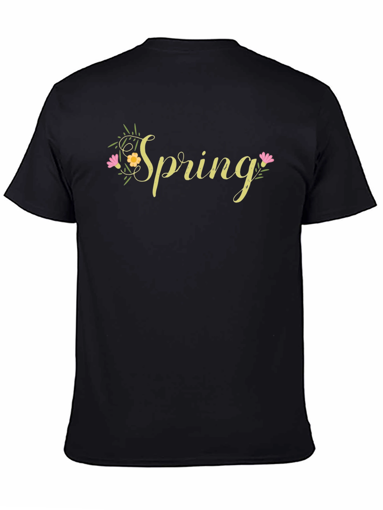 Spring Floral Graphic T-Shirt - Casual Wear