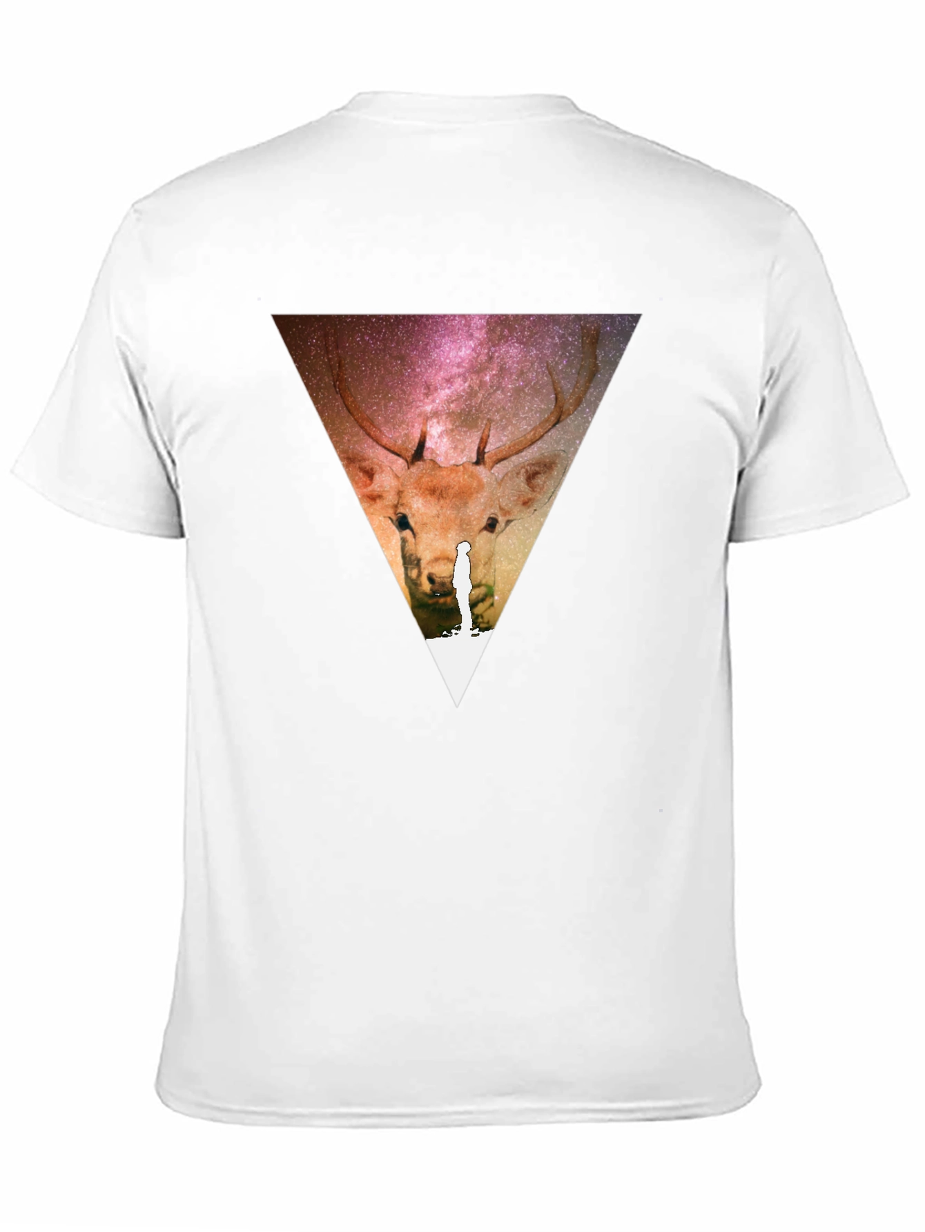 Deer Galaxy Triangle T-Shirt