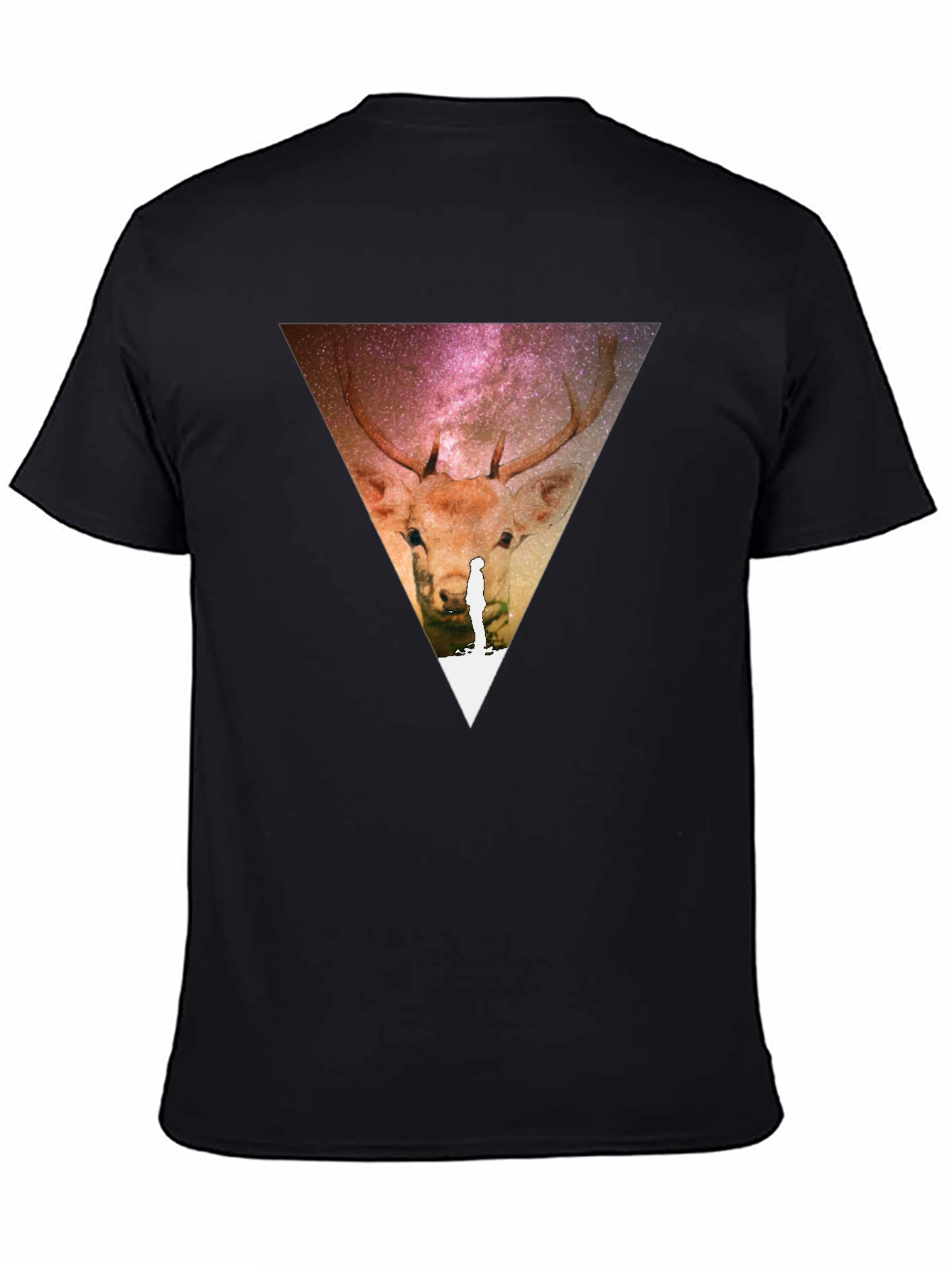 Deer Galaxy Triangle T-Shirt