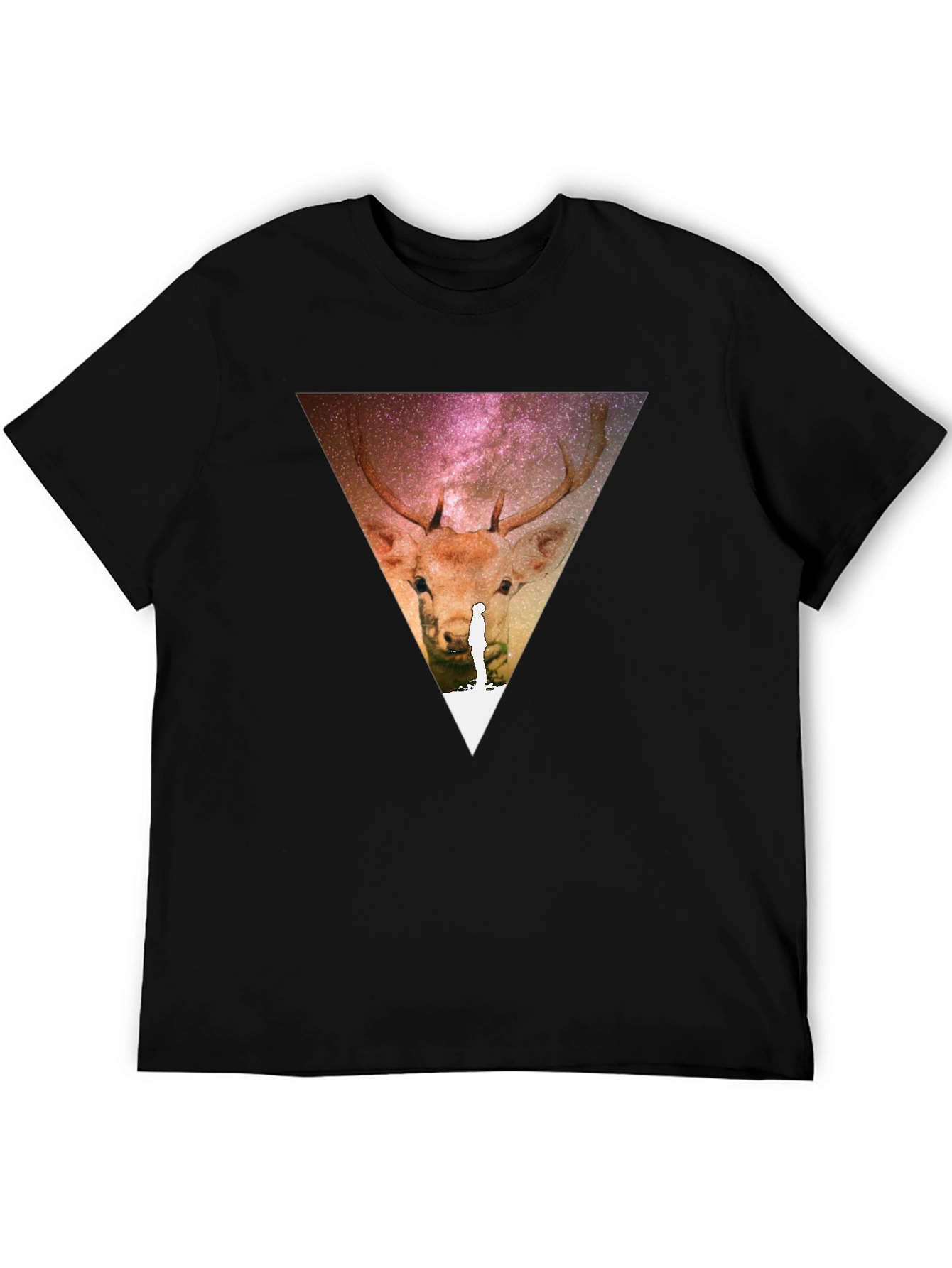 Deer Galaxy Triangle T-Shirt