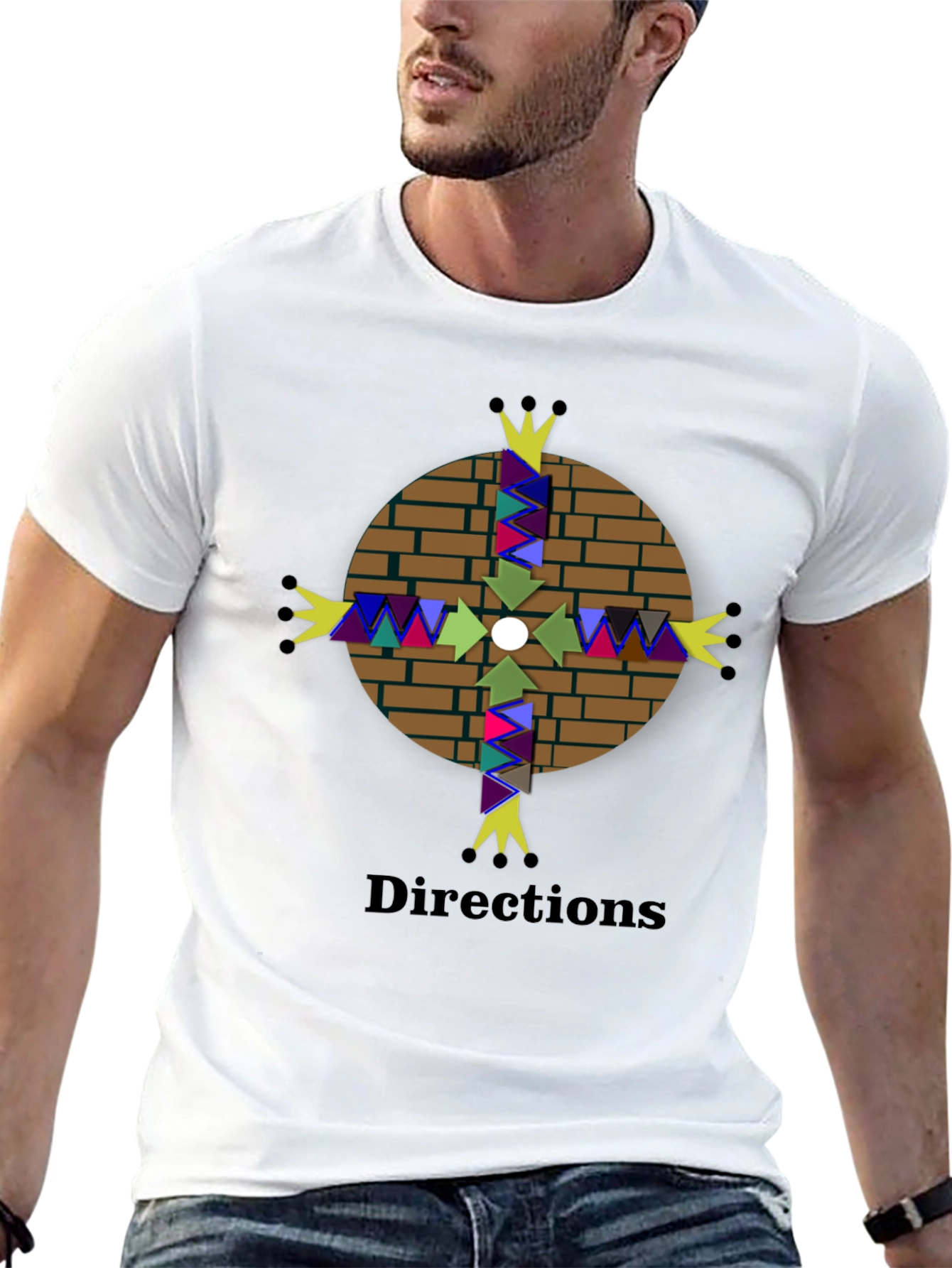 Directions Graphic Tee - Unique Compass Design