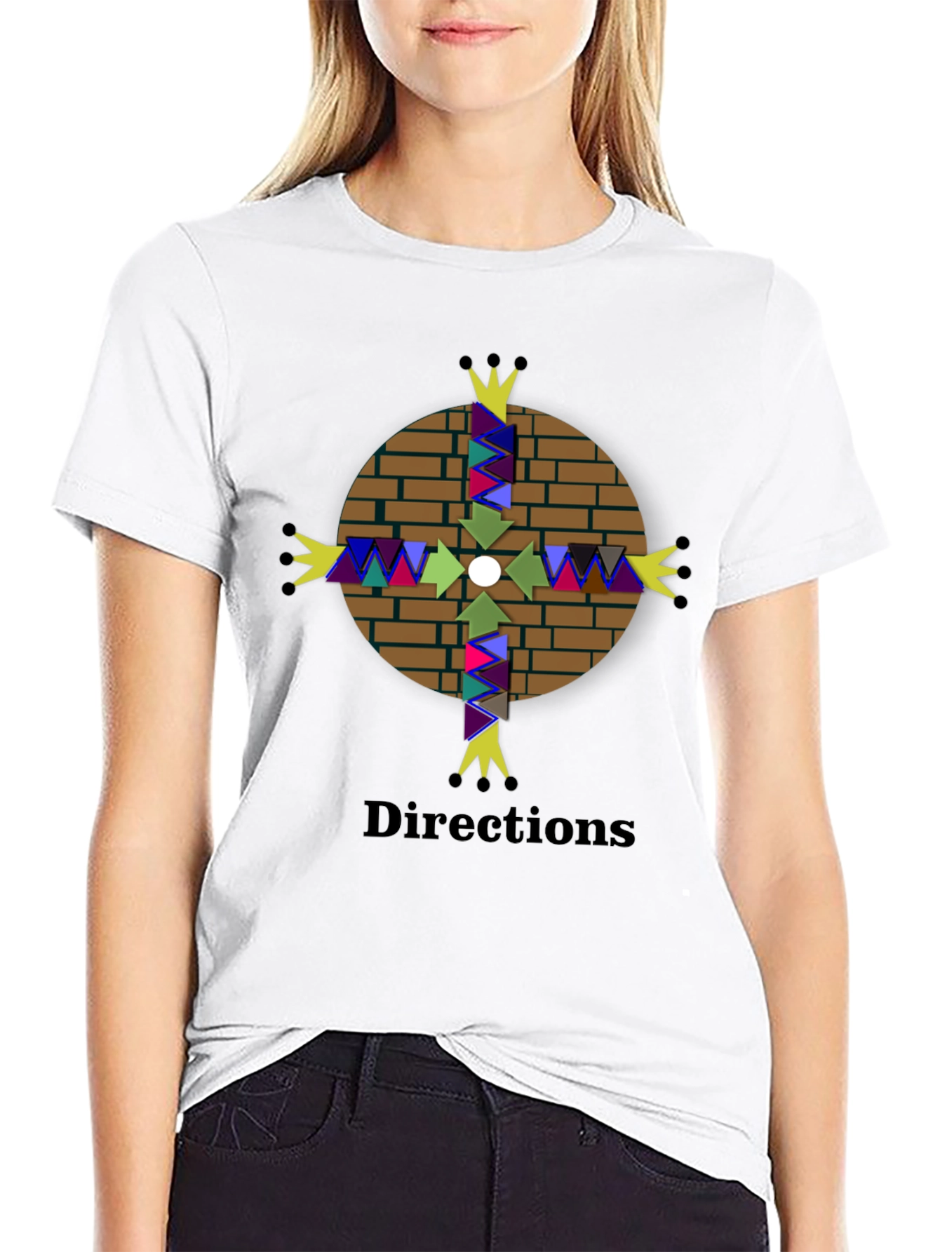Directions Graphic Tee - Unique Compass Design